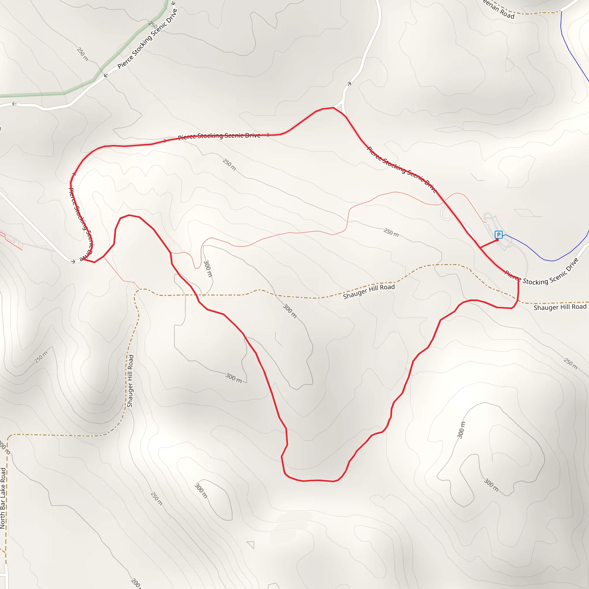 Pierce Stocking Scenic Loop mobile static map