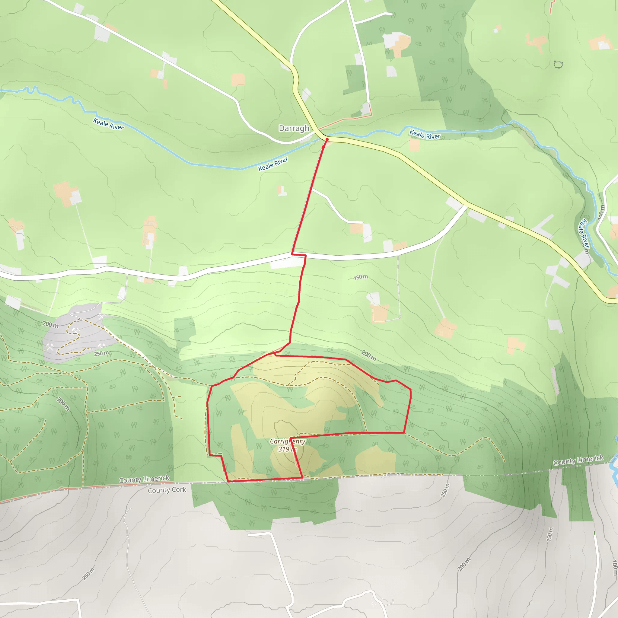 Castlegale Loop mobile static map