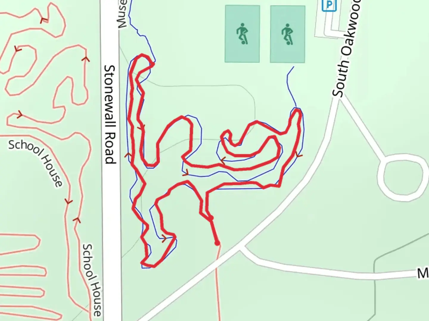 An image depicting the trail Museum Loop Trail and its surrounding area.