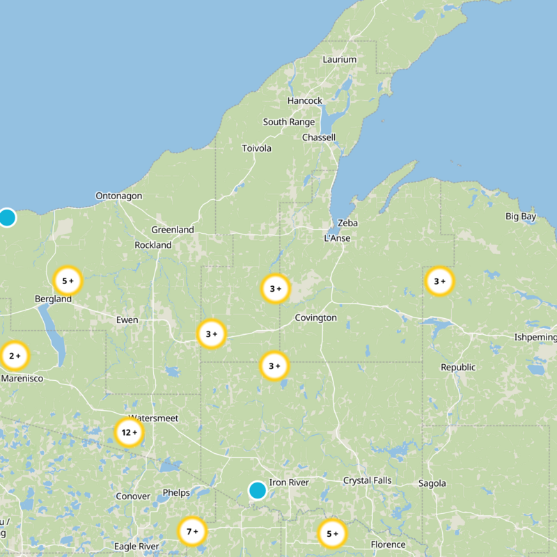 Houghton County Static Map