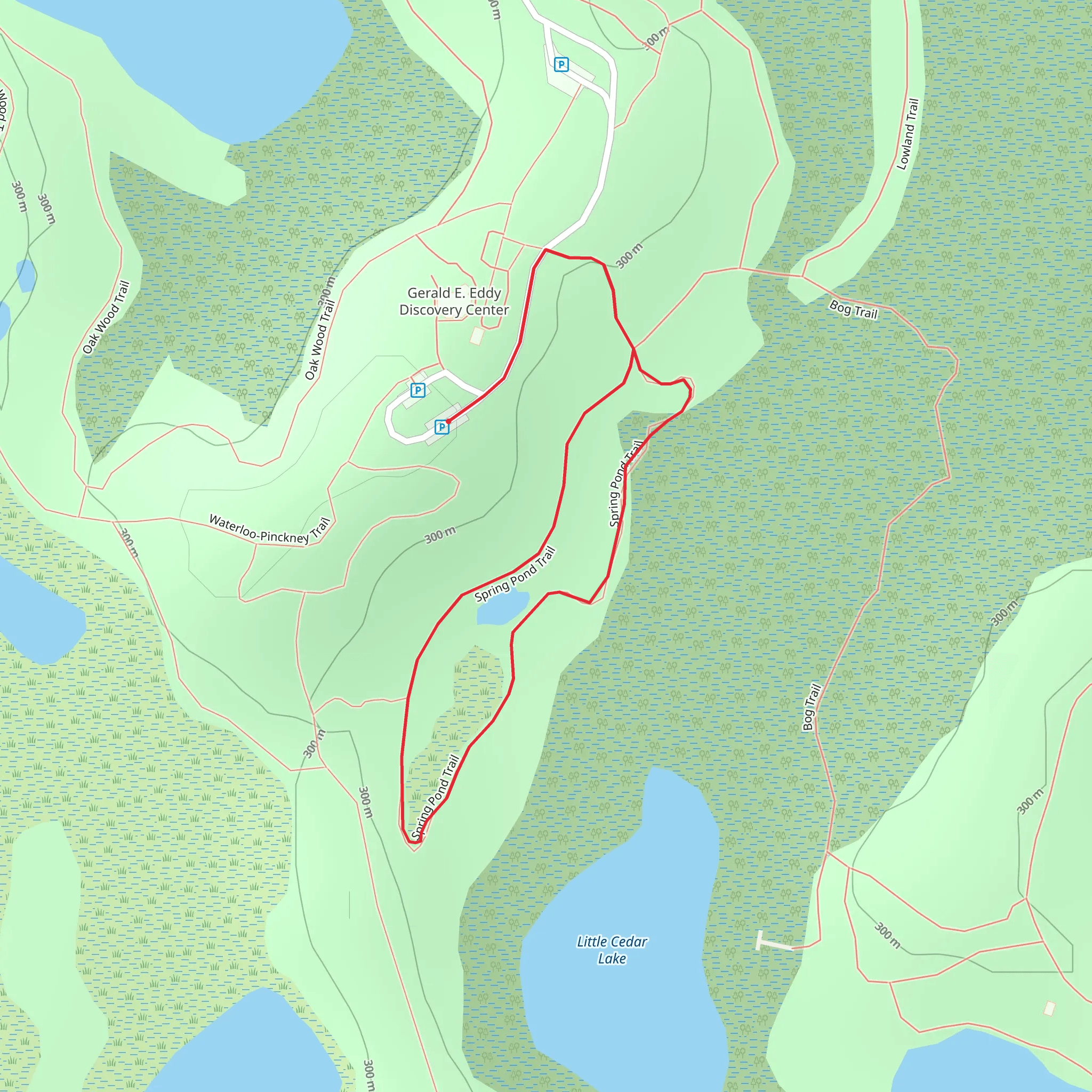 Spring Pond Loop Trail mobile static map