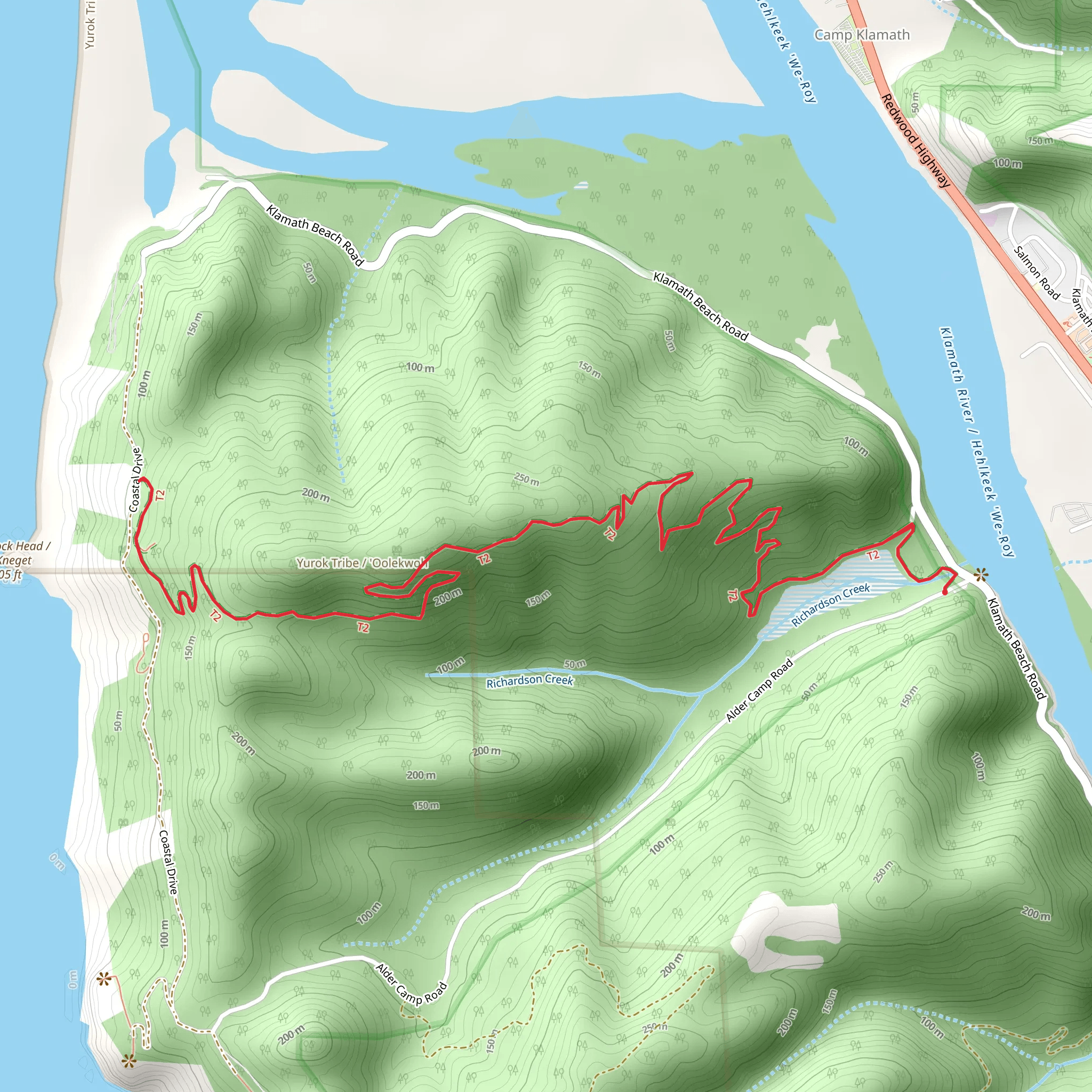 California Coastal Trail Flint Ridge mobile static map