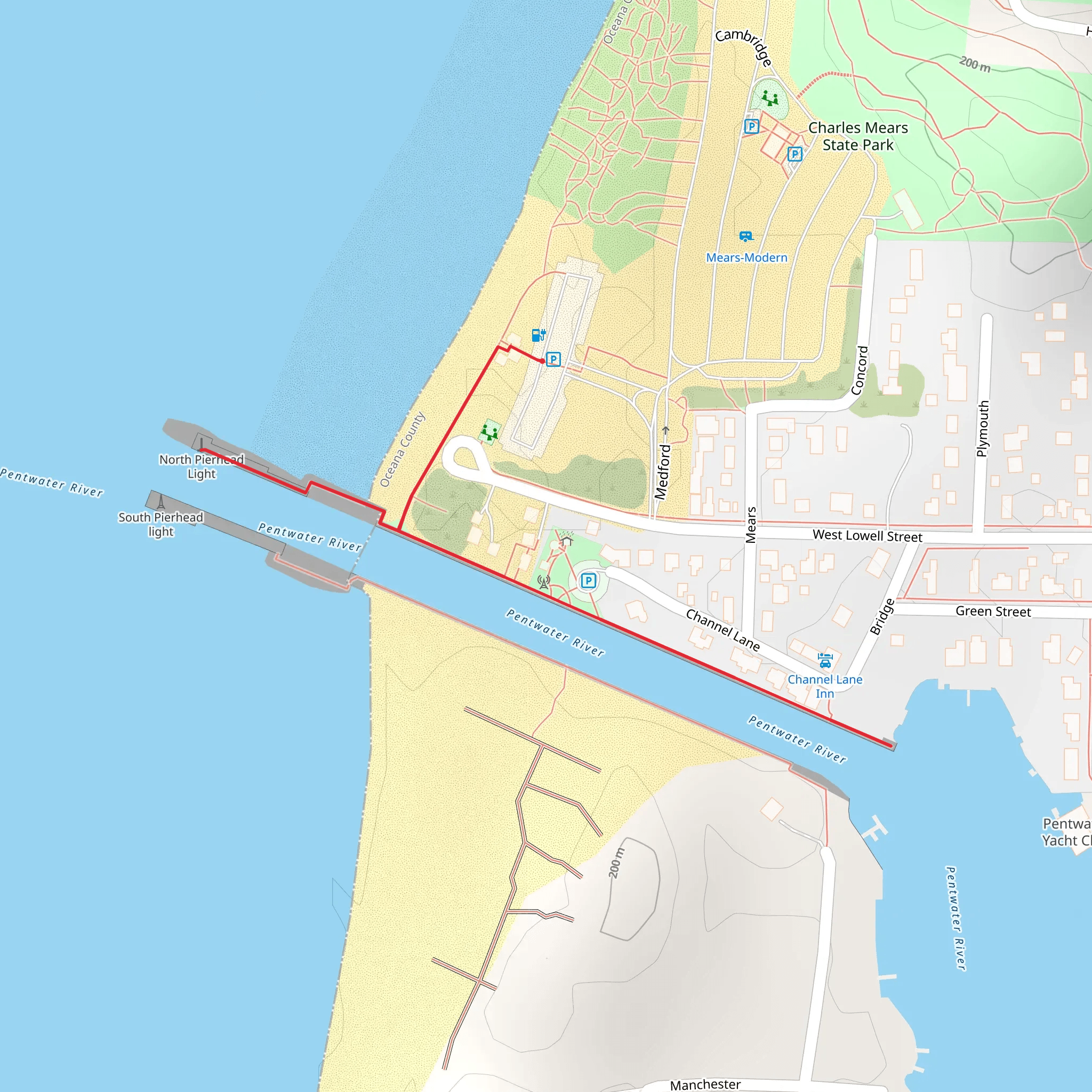 West Lowell Street mobile static map