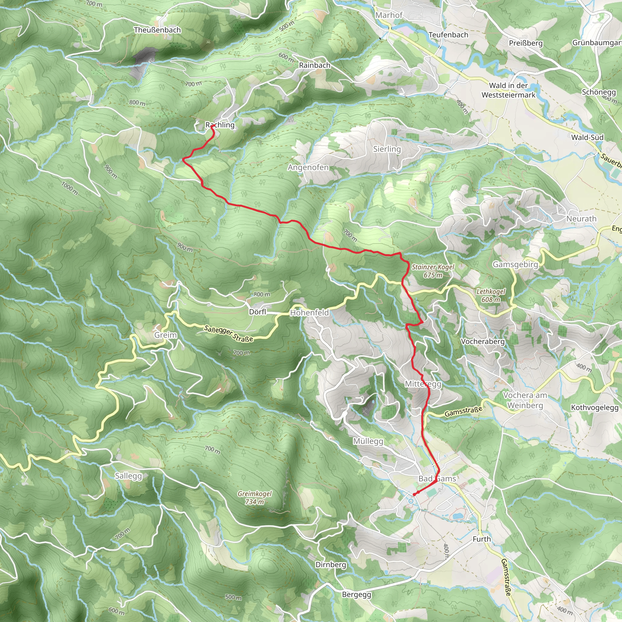 Bad Gams - Rachling Trail mobile static map