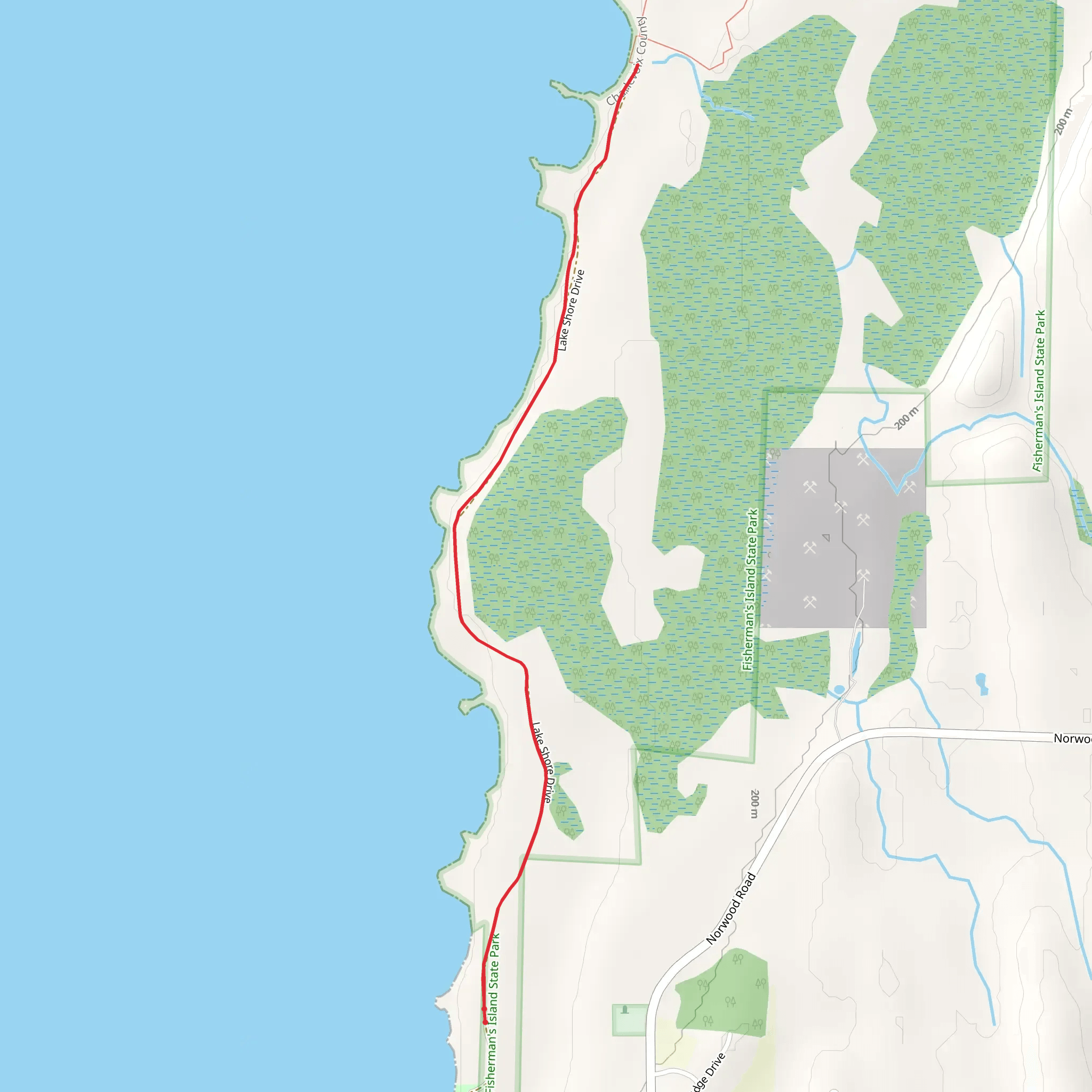 Lake Shore Drive mobile static map