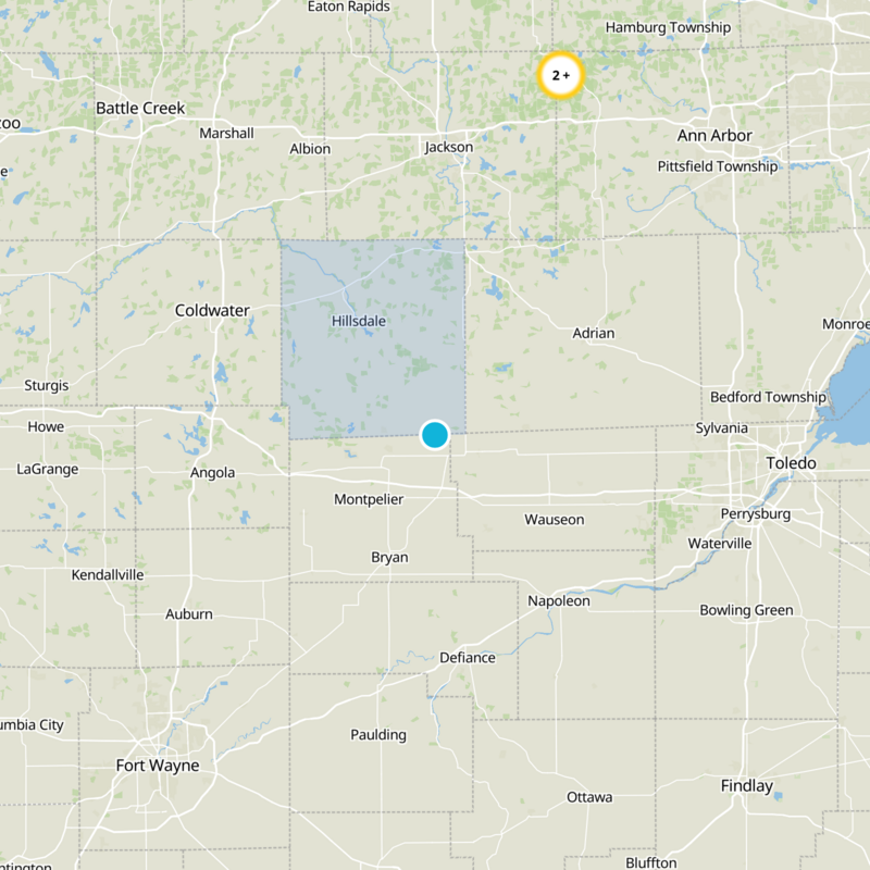 Hillsdale County Static Map
