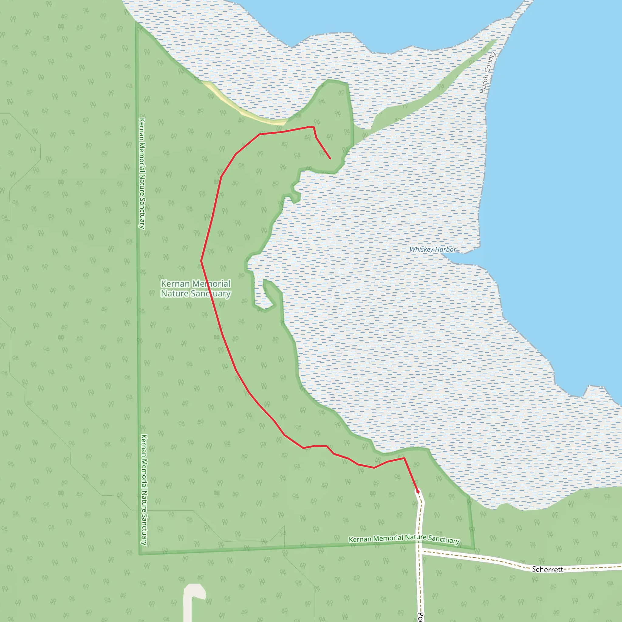 Kernan Memorial Nature Sanctuary mobile static map