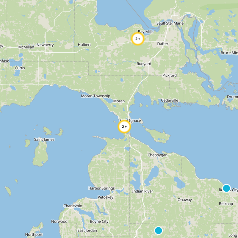 Mackinac County Static Map