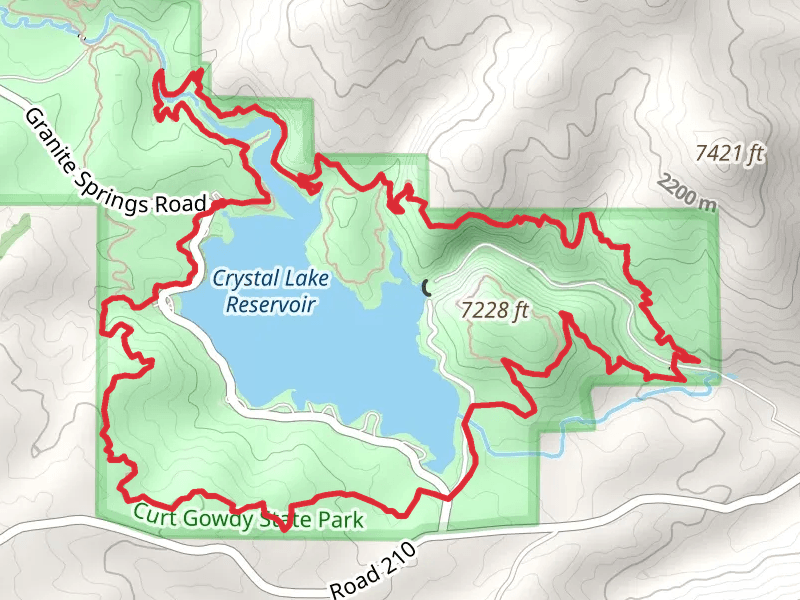 Canyons and Crystal Ridge Loop - Crystal Lake Reservoir