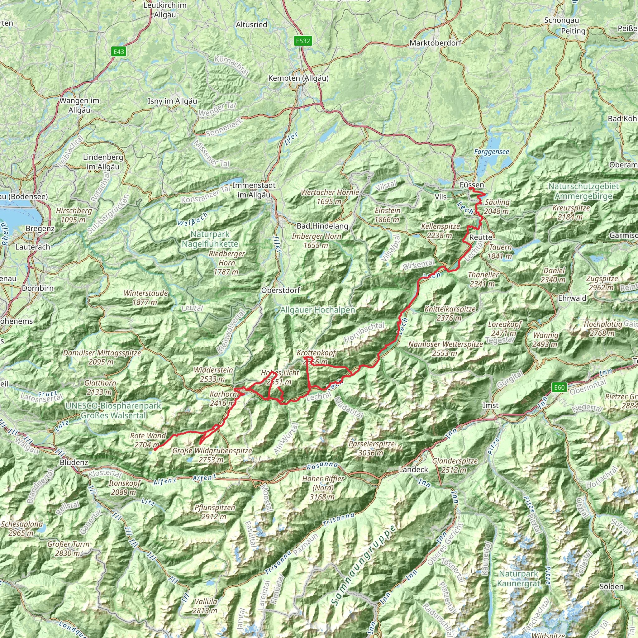 Lechweg mobile static map