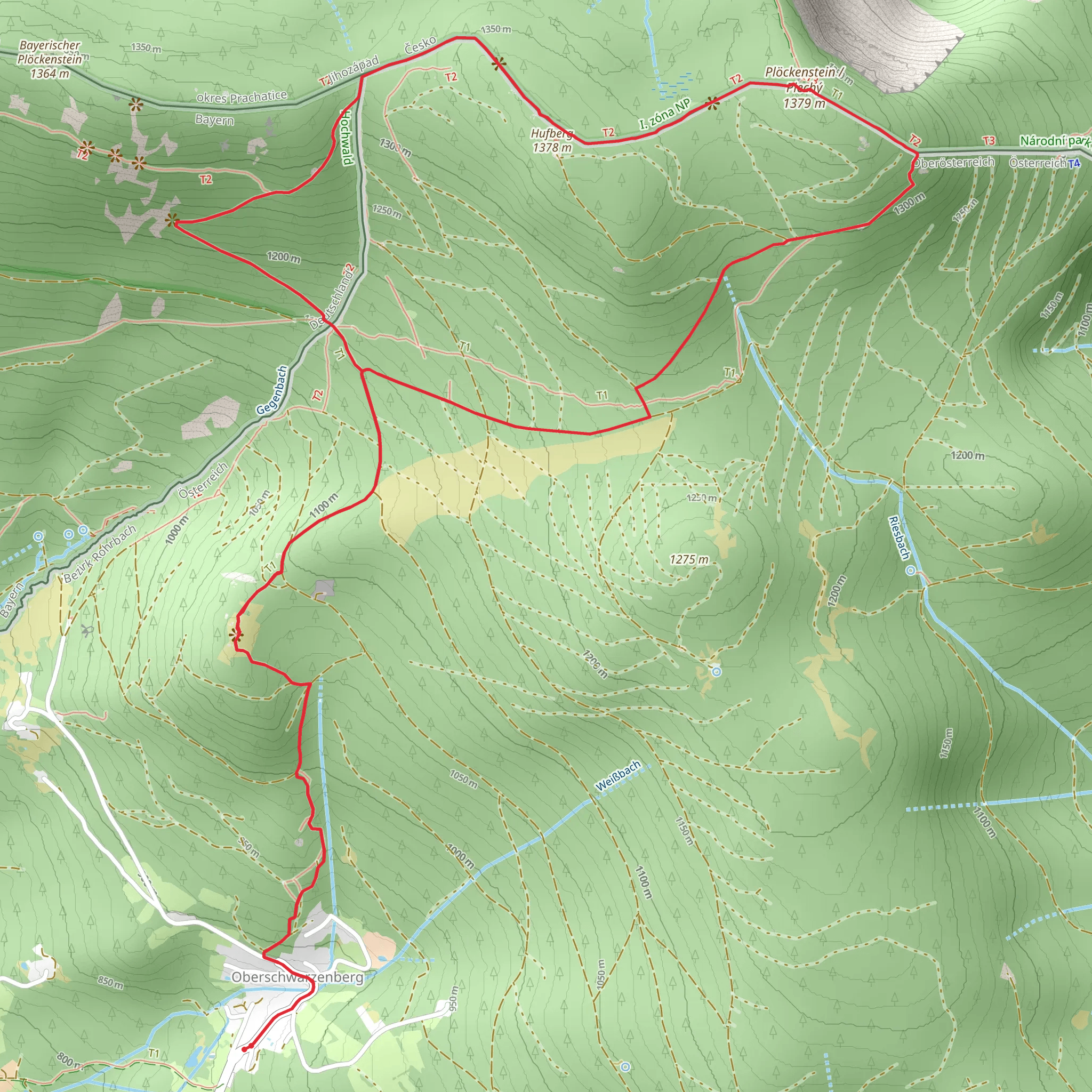 Dreiländerweg mobile static map