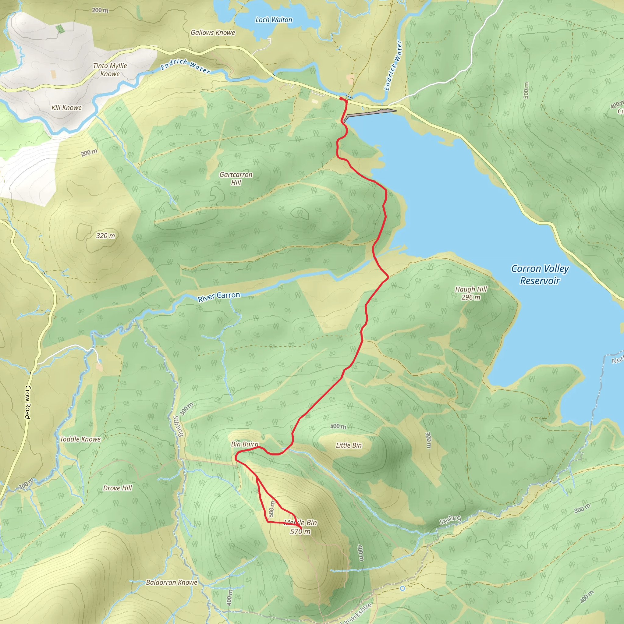 Meikle Bin mobile static map