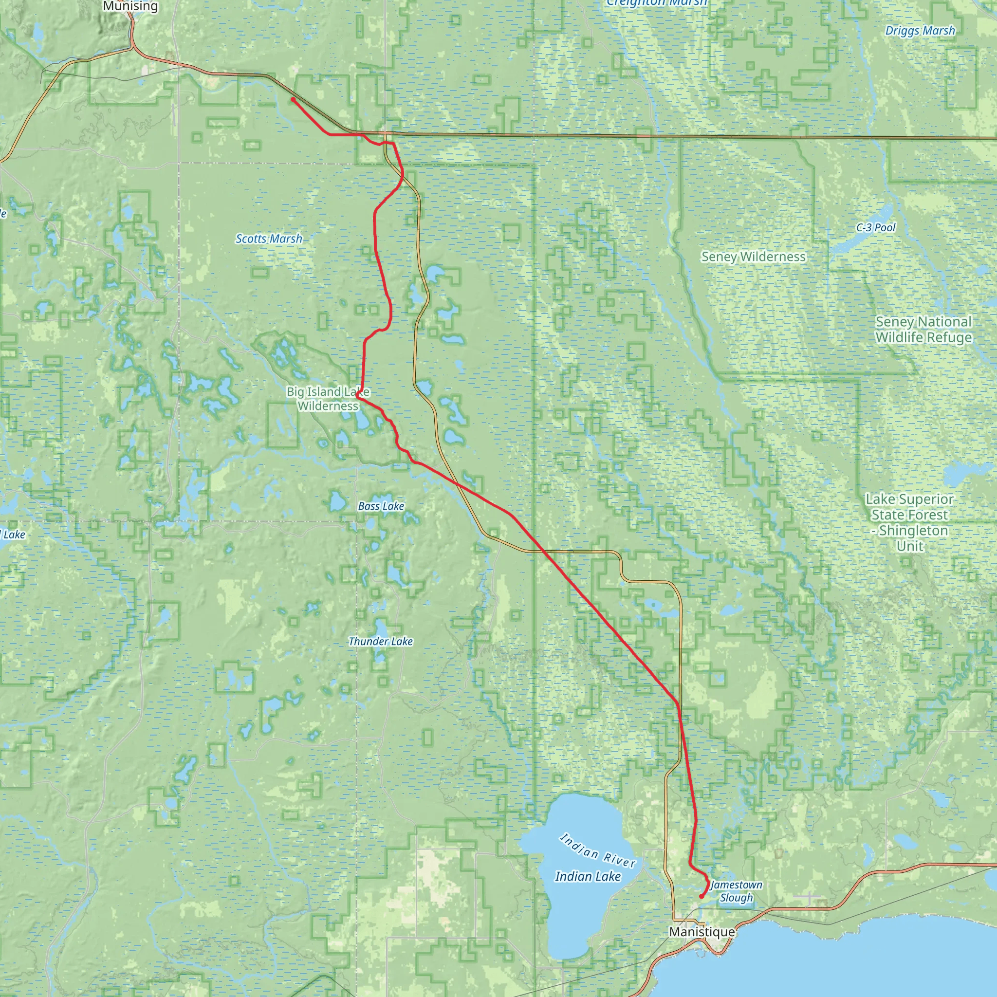 Haywire Grade Trail mobile static map