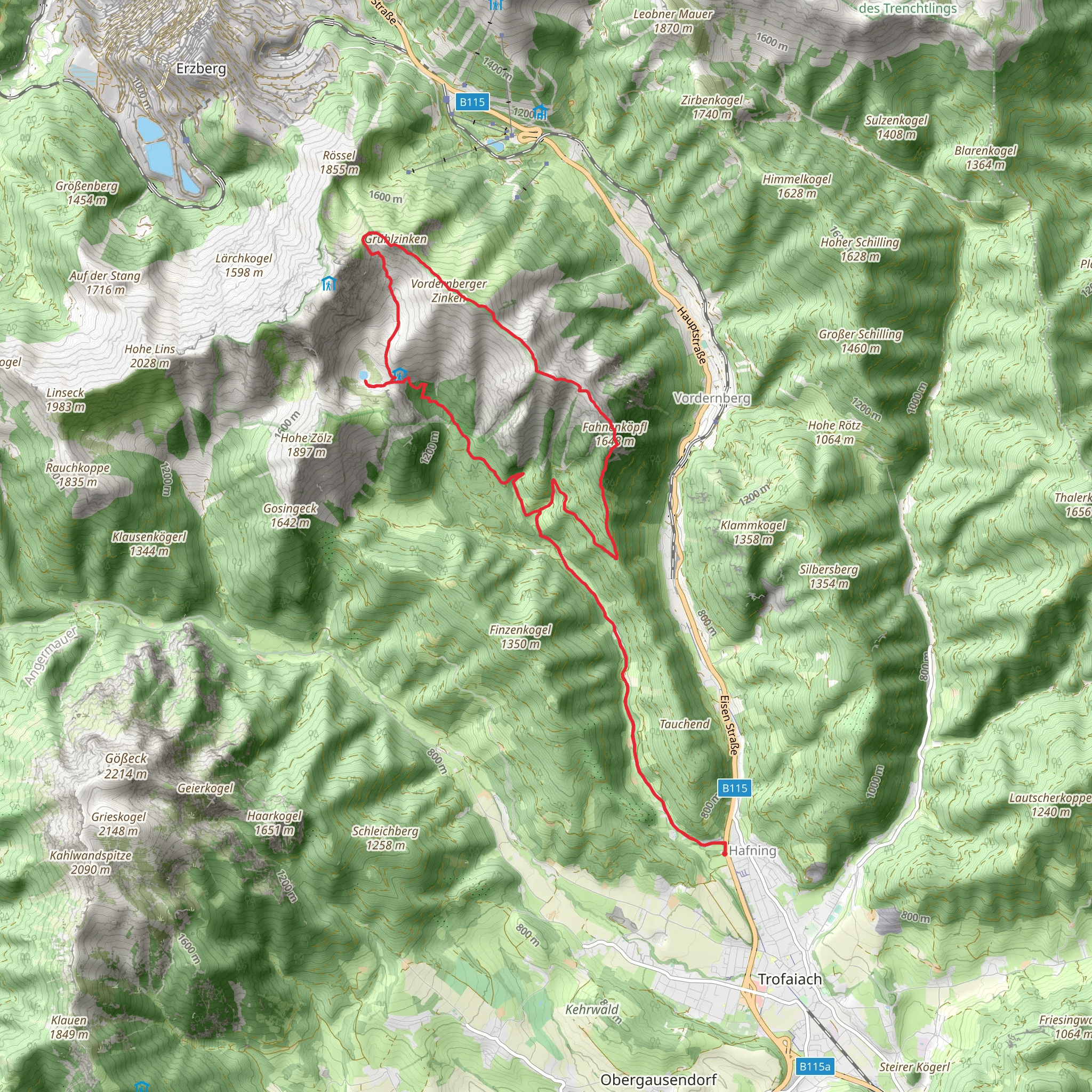 Grete-Klinger-Steig mobile static map