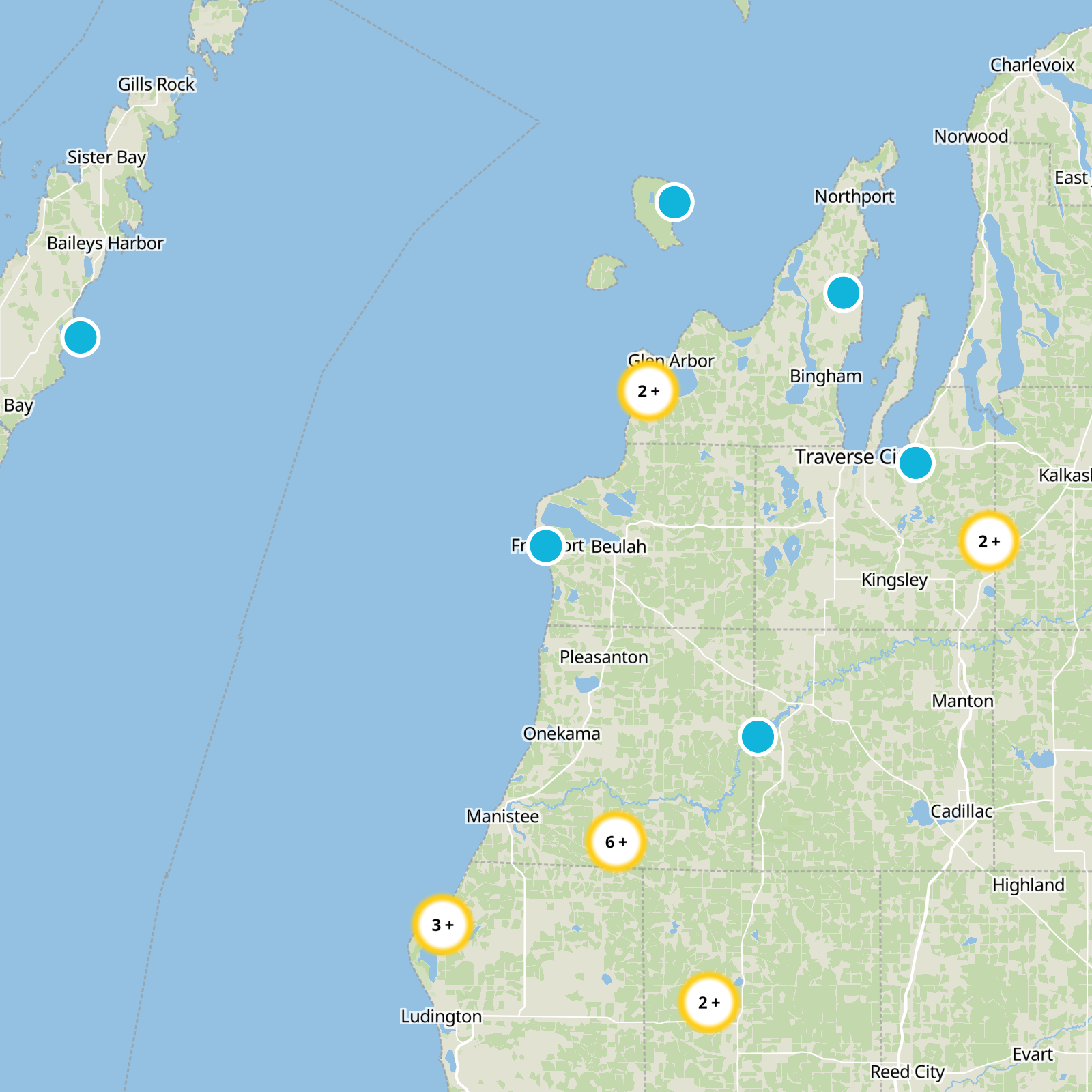 Benzie County Static Map