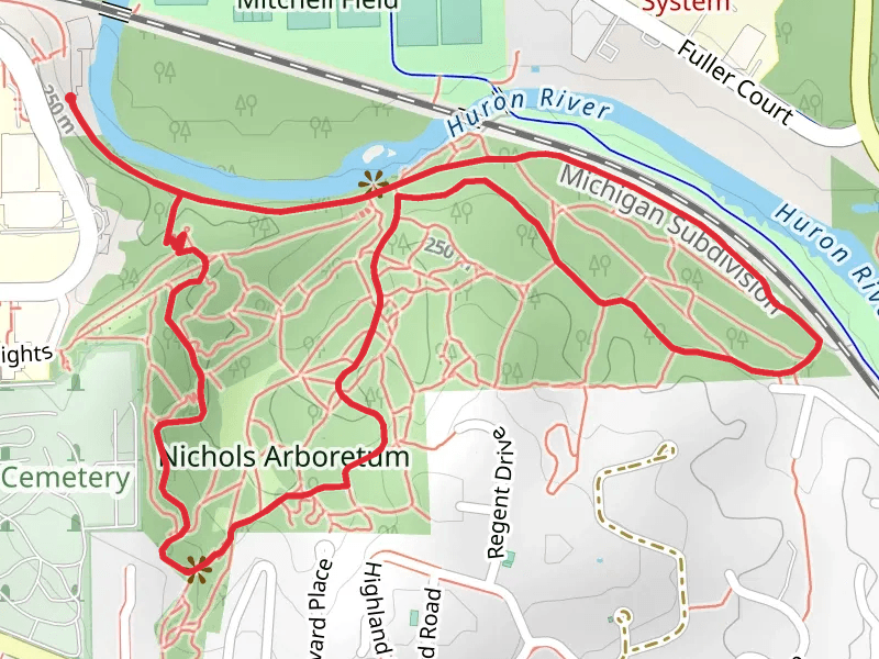 Nichols Arboretum Loop