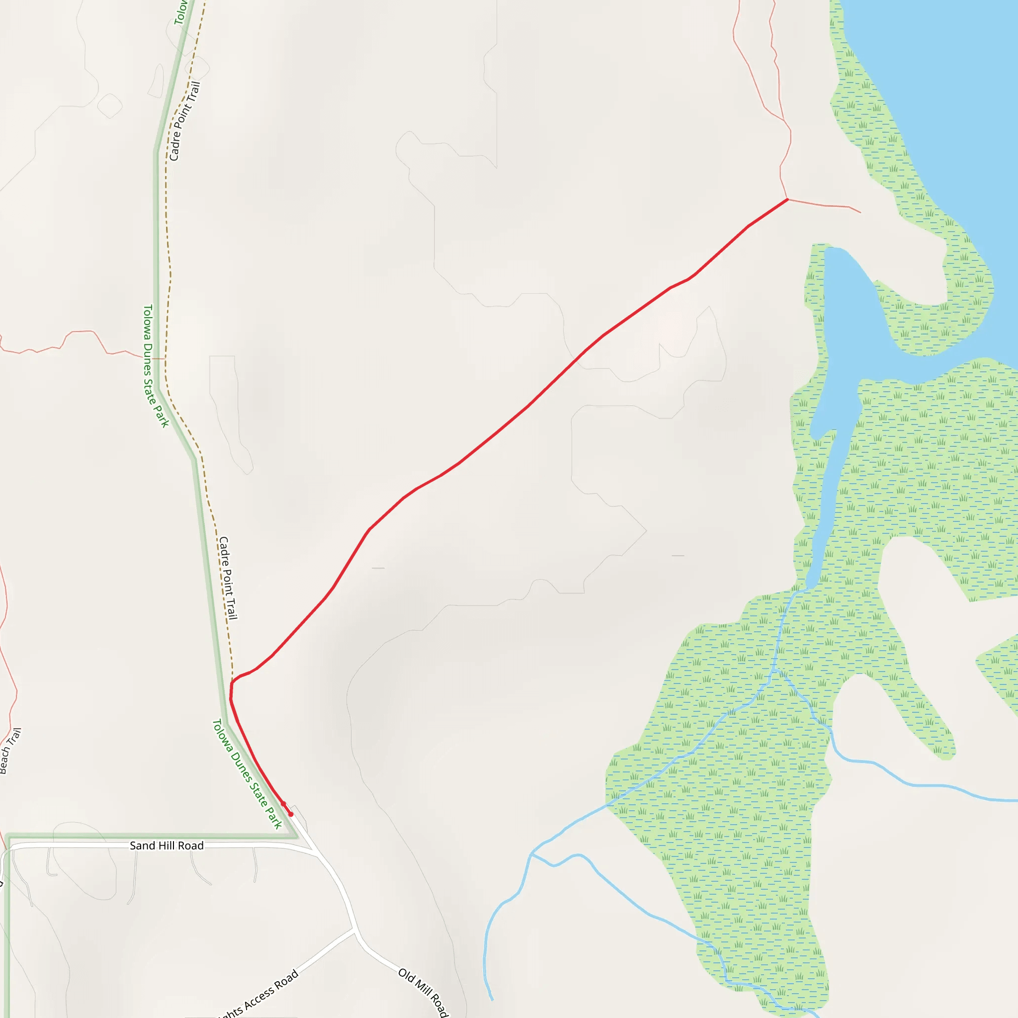 Lake Talawa West Shore walk mobile static map