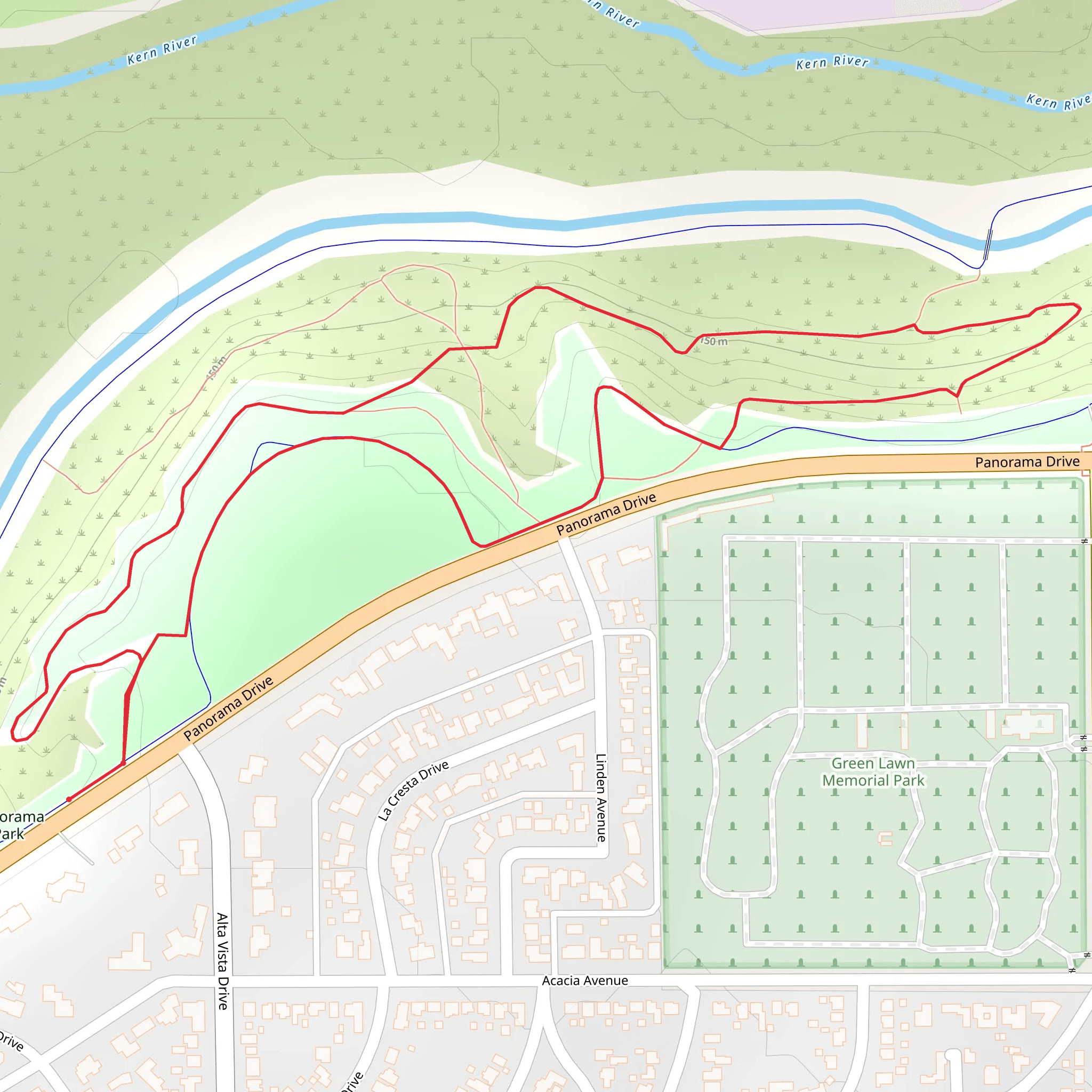 Panorama Park Loop mobile static map