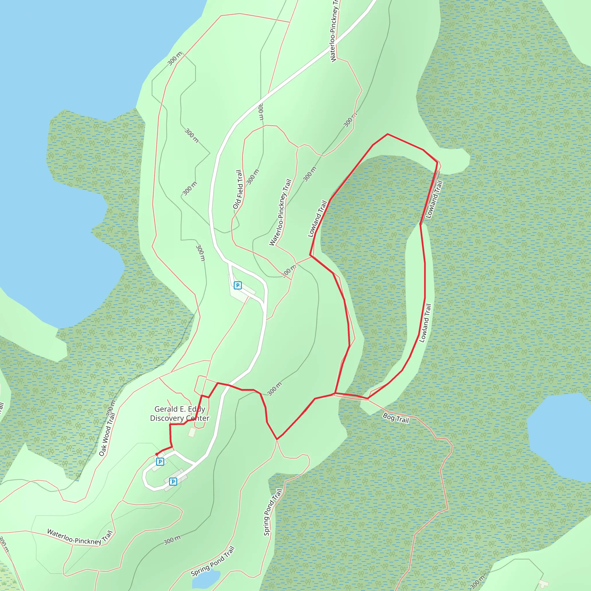 Lowland Trail mobile static map