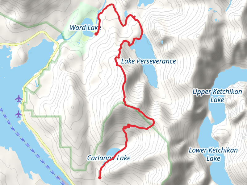 Carlanna Lake Trail, Minerva Mountain Trail and Preseverance Trail