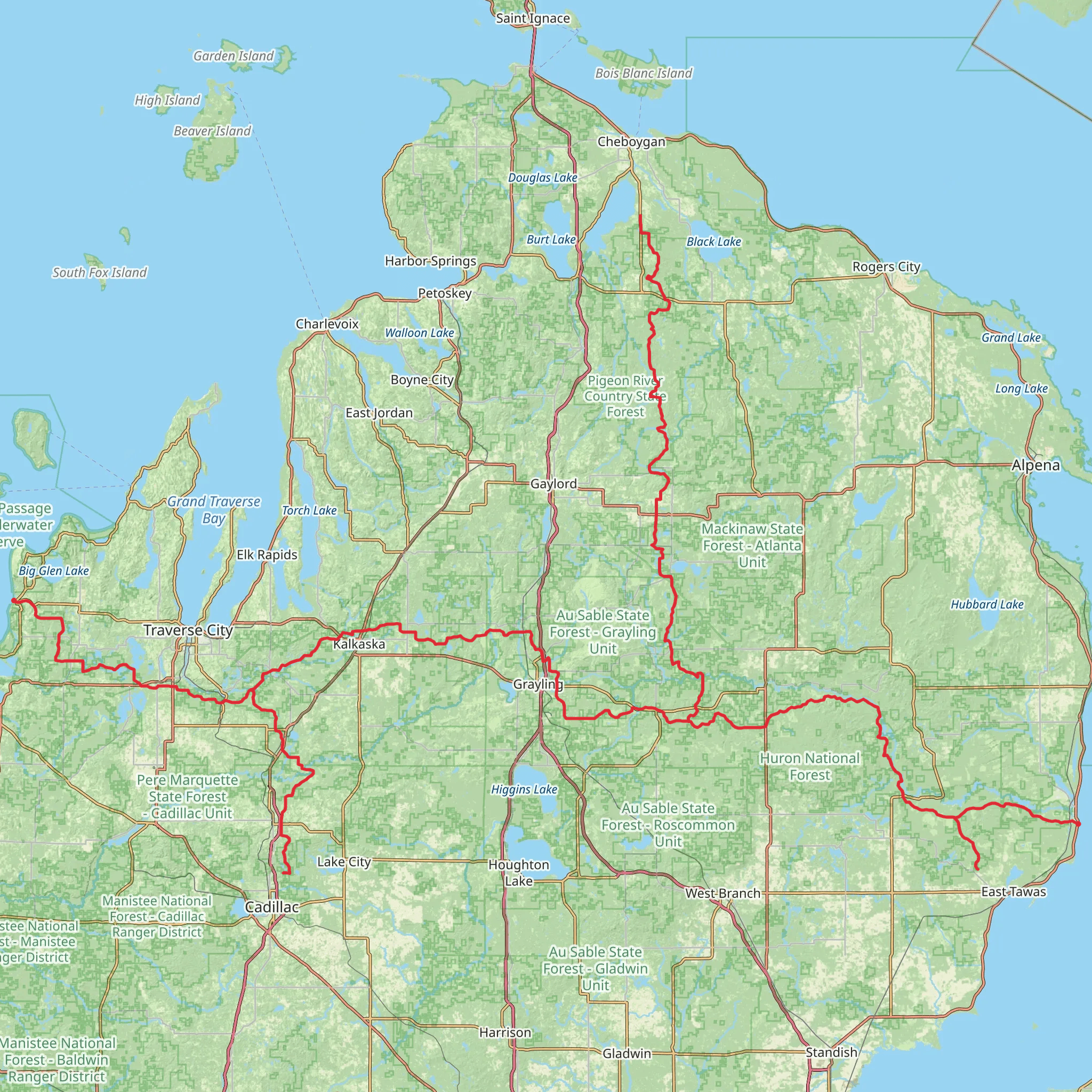 Shore To Shore Trail mobile static map