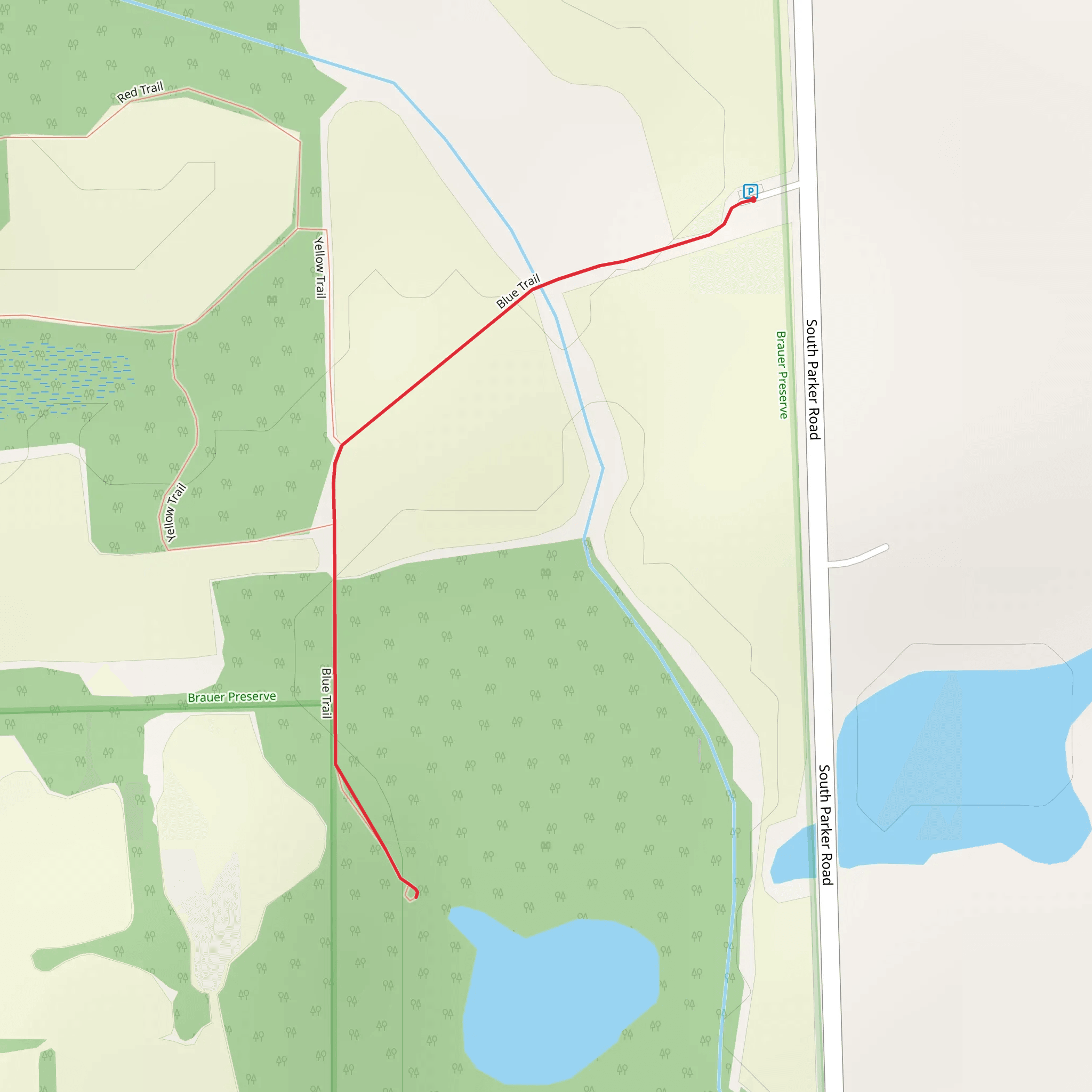 Blue Trail mobile static map