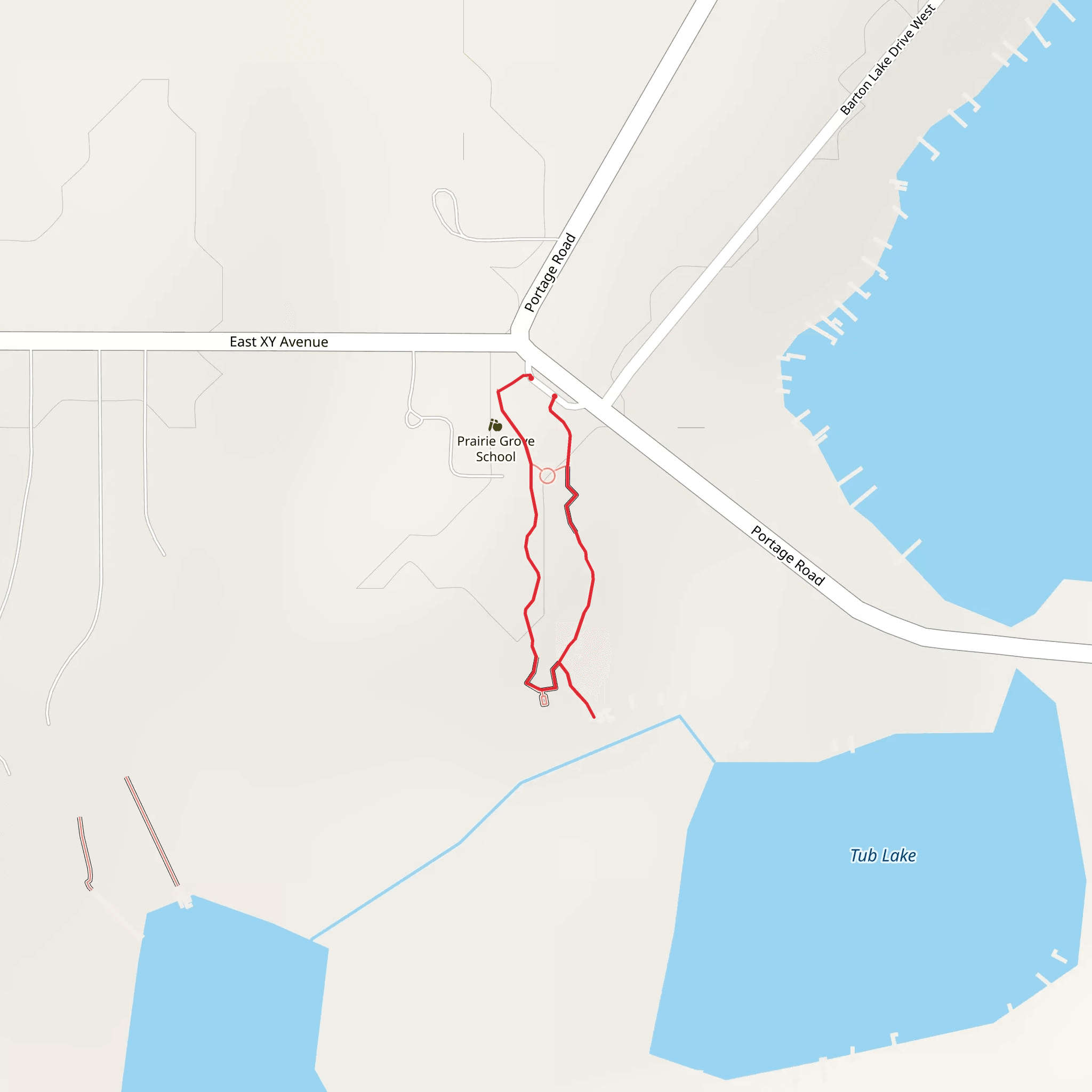 Portage Road Loop mobile static map