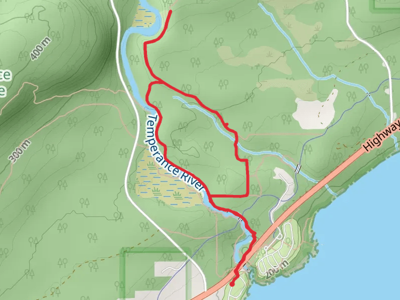 Loop along Temperance River