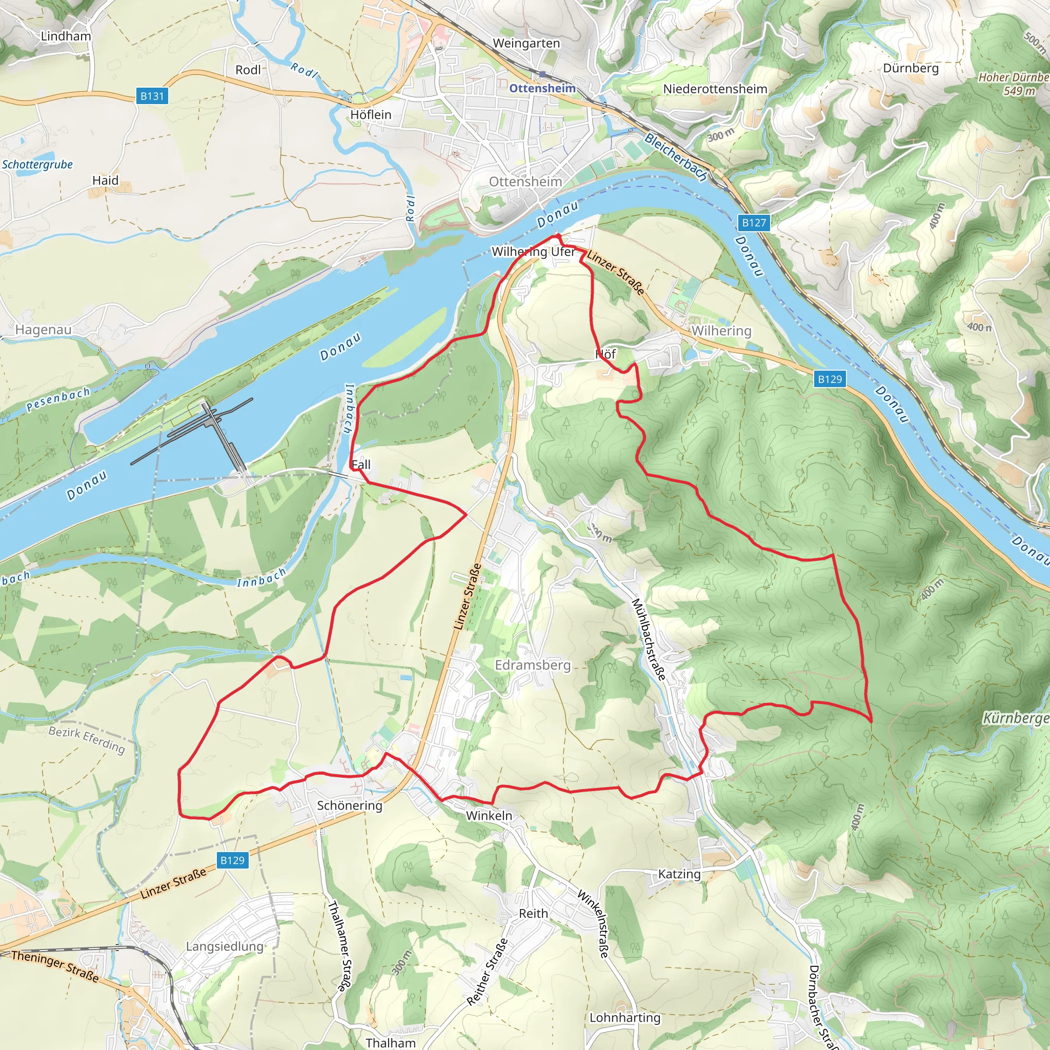 Wilhering Loop Trail mobile static map