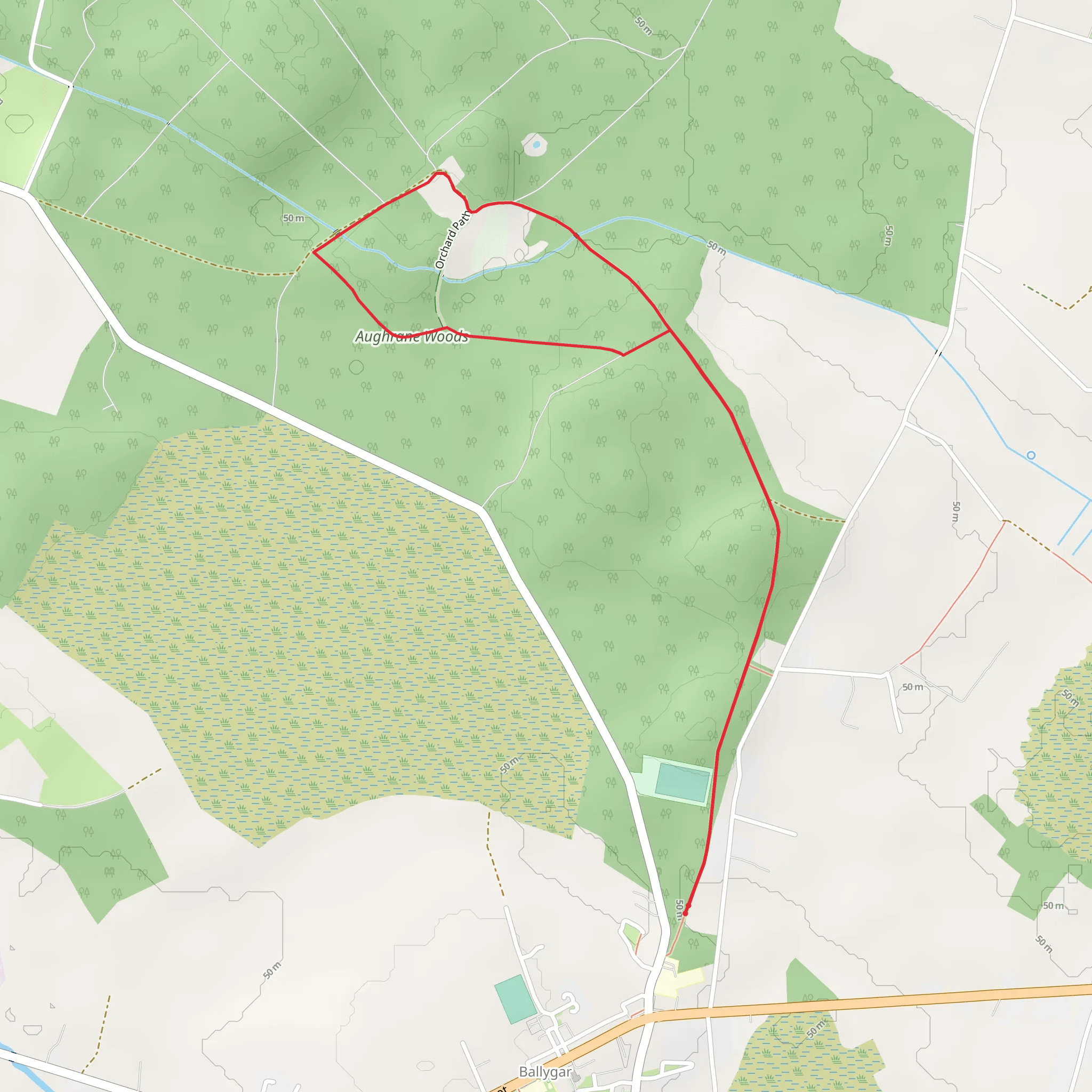Aghrane Castlekelly Loop mobile static map