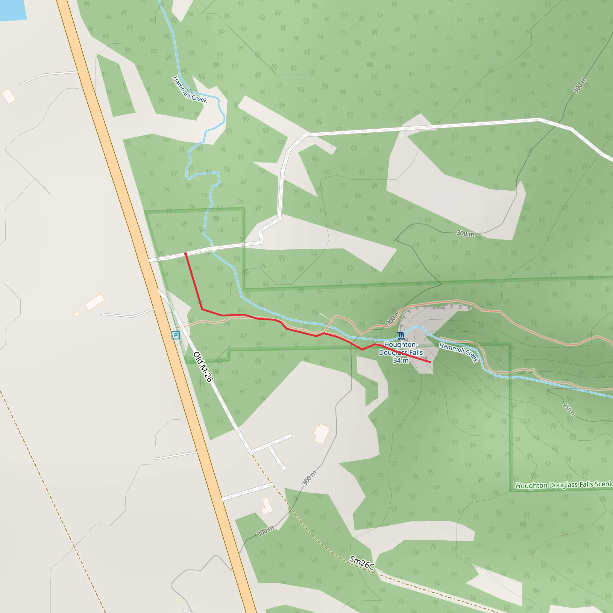 Hammell Creek Out and Back mobile static map