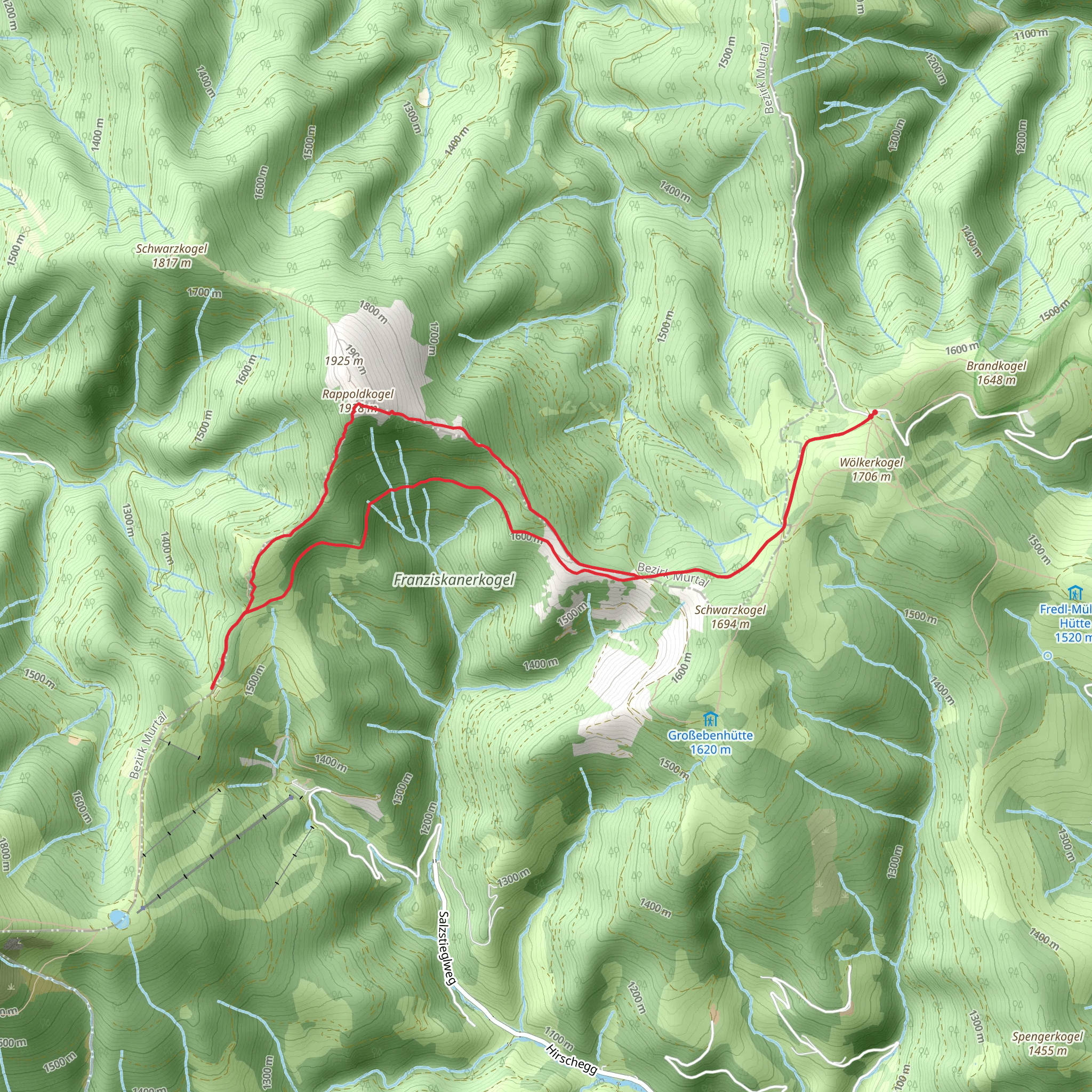 Rappoldkogel mobile static map