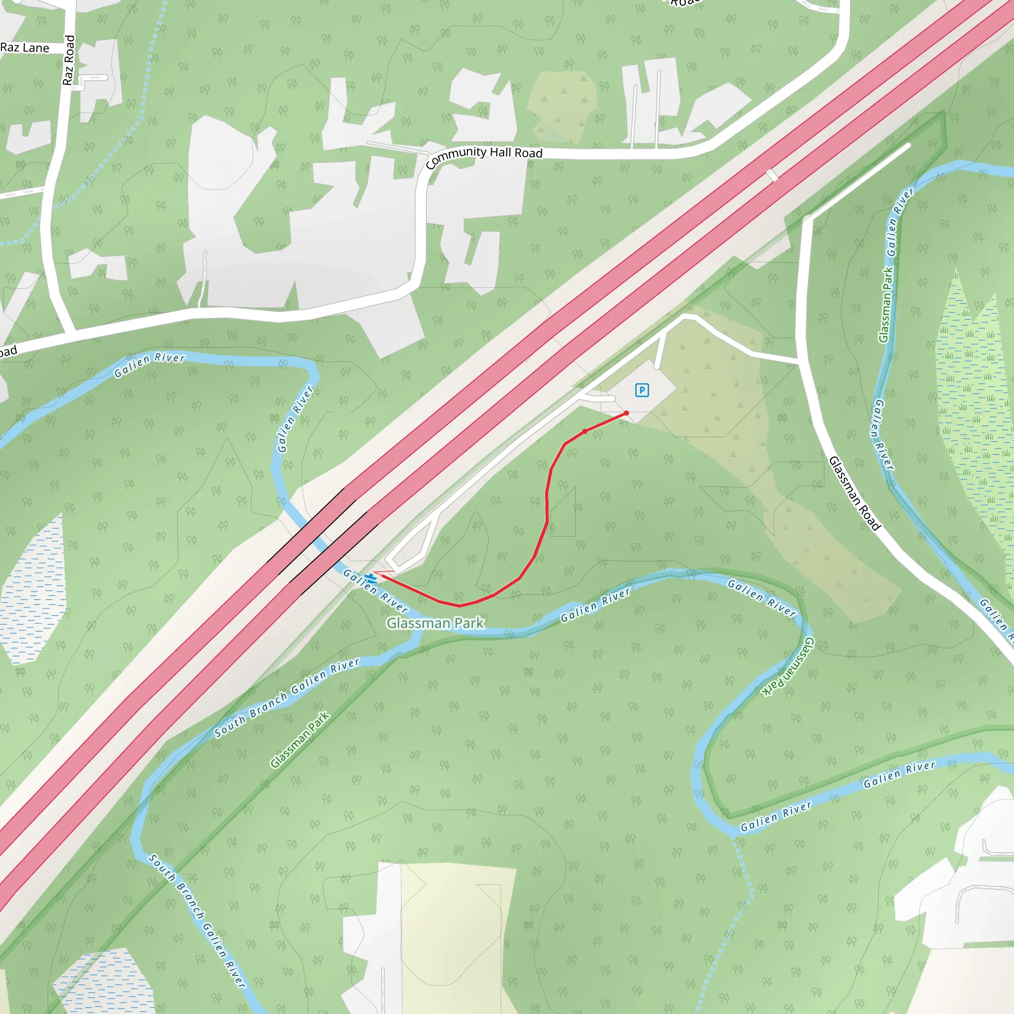 Galien River mobile static map