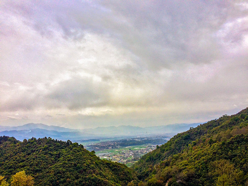 An image depicting the trail Shivapuri Nagarjun National Park and its surrounding area.
