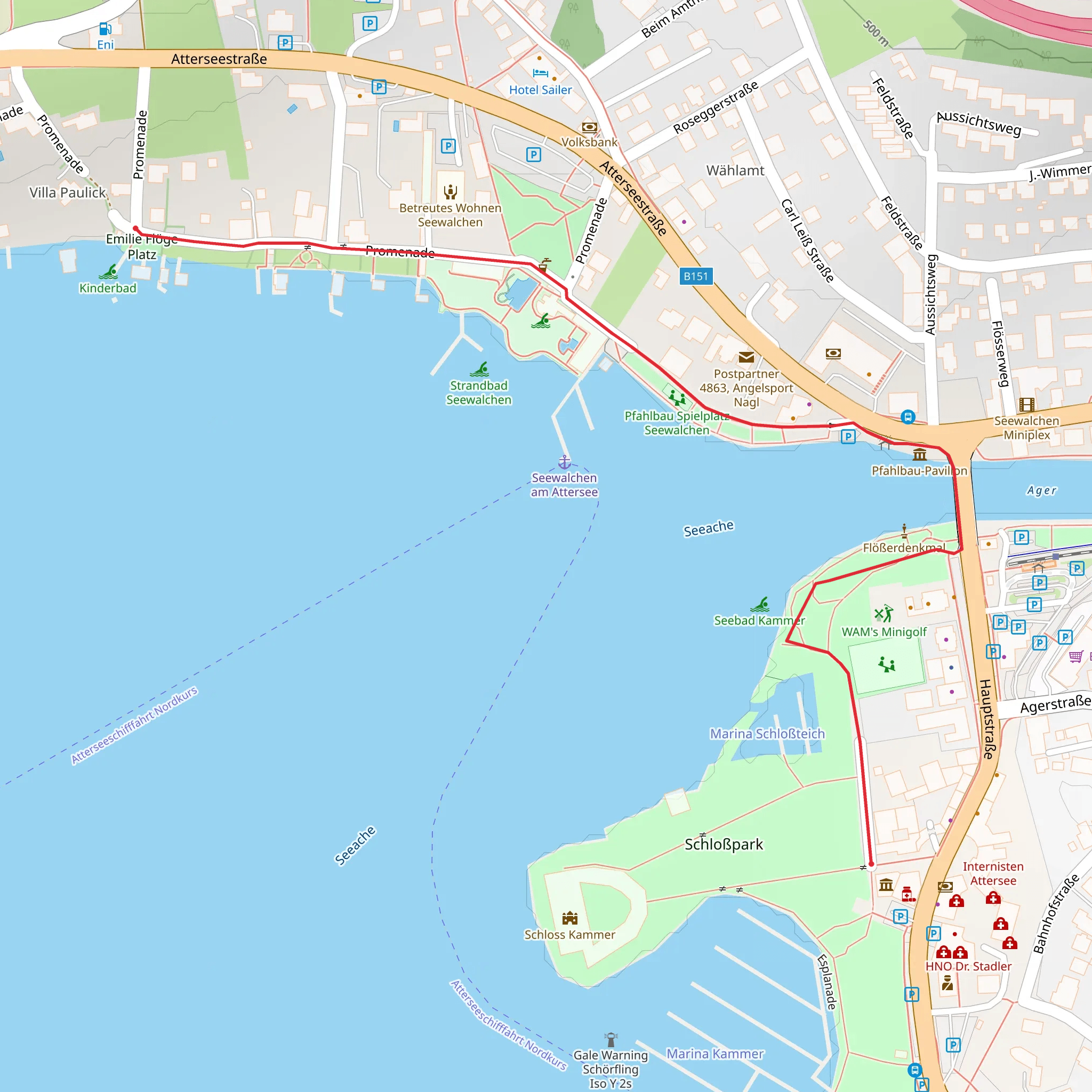 Gustav Klimt Theme Trail mobile static map