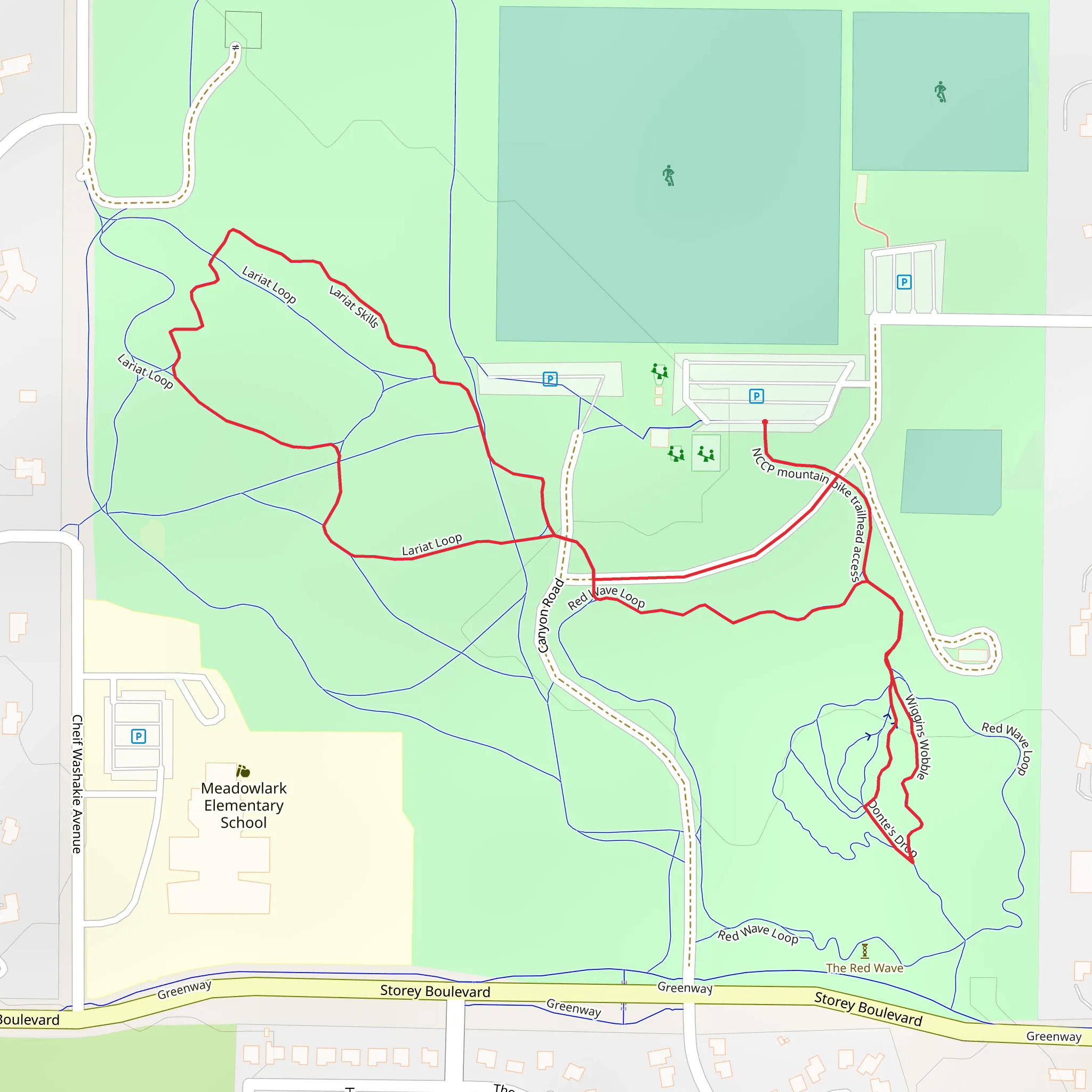 Lariat Skills and Donte's Drop Loop mobile static map