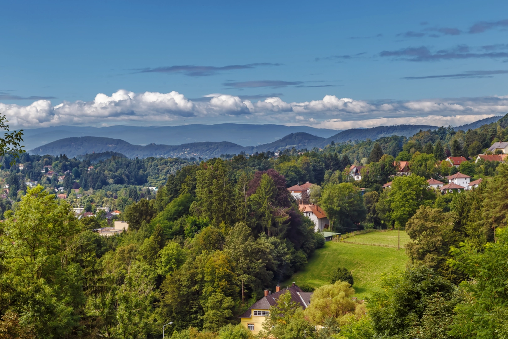 An image depicting the trail Pope Francis Pilgrimage from Graz to Weiz and its surrounding area.