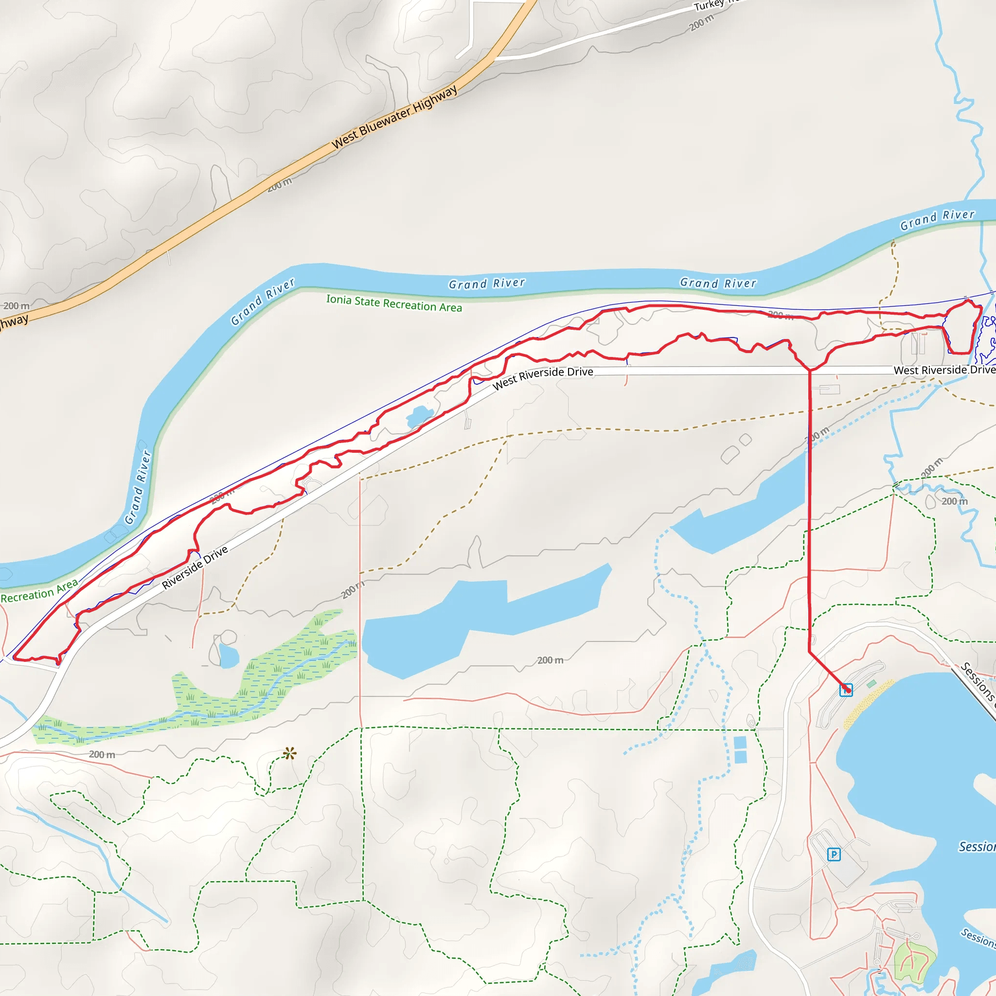 Chief Cob Moo Sa Loop Trail mobile static map