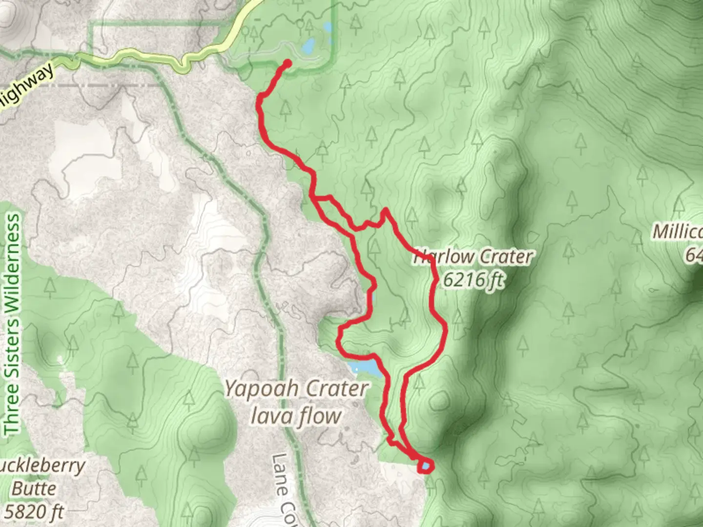An image depicting the trail North Matthieu Lake Trail and PCT Loop and its surrounding area.