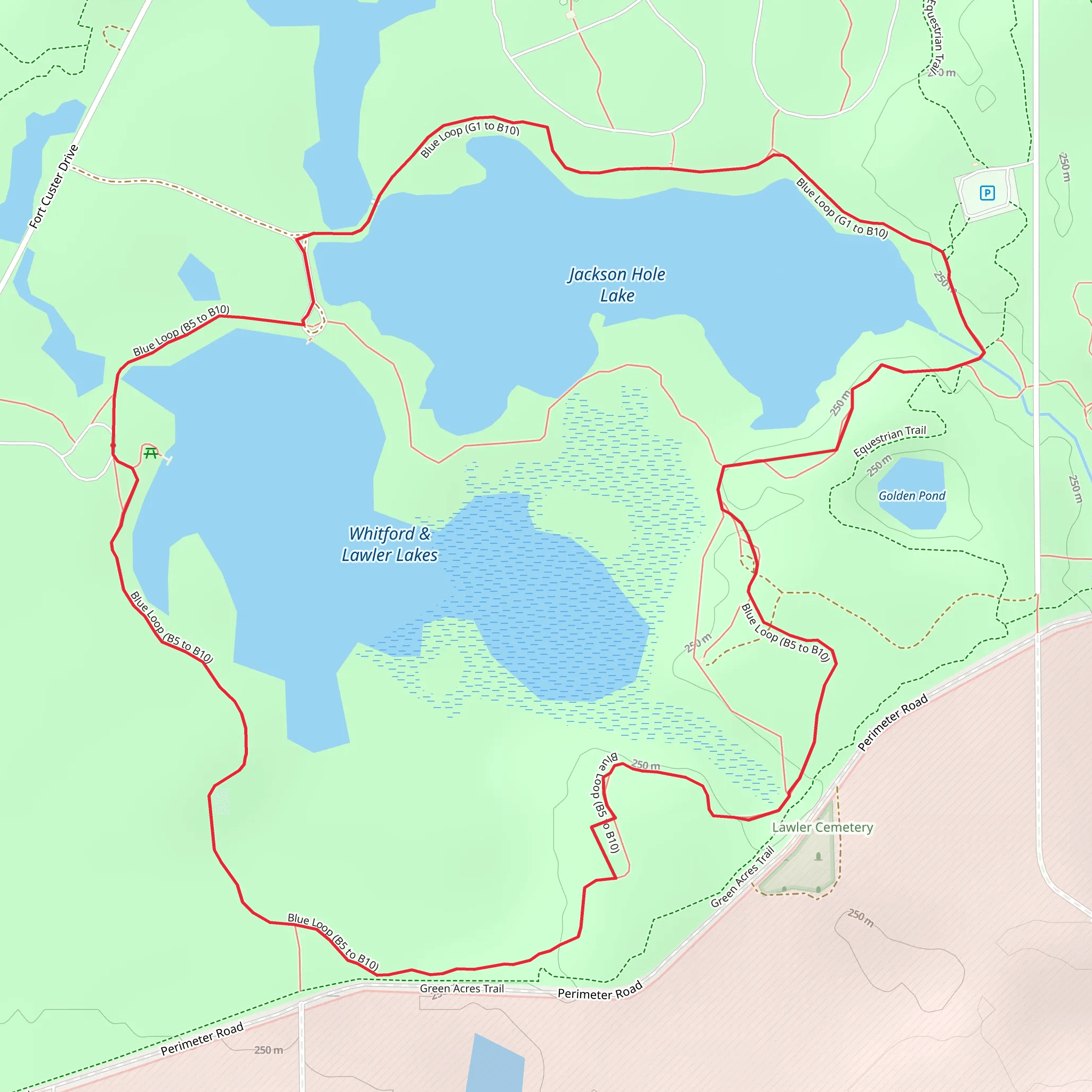 Jackson Hole Lake Loop mobile static map