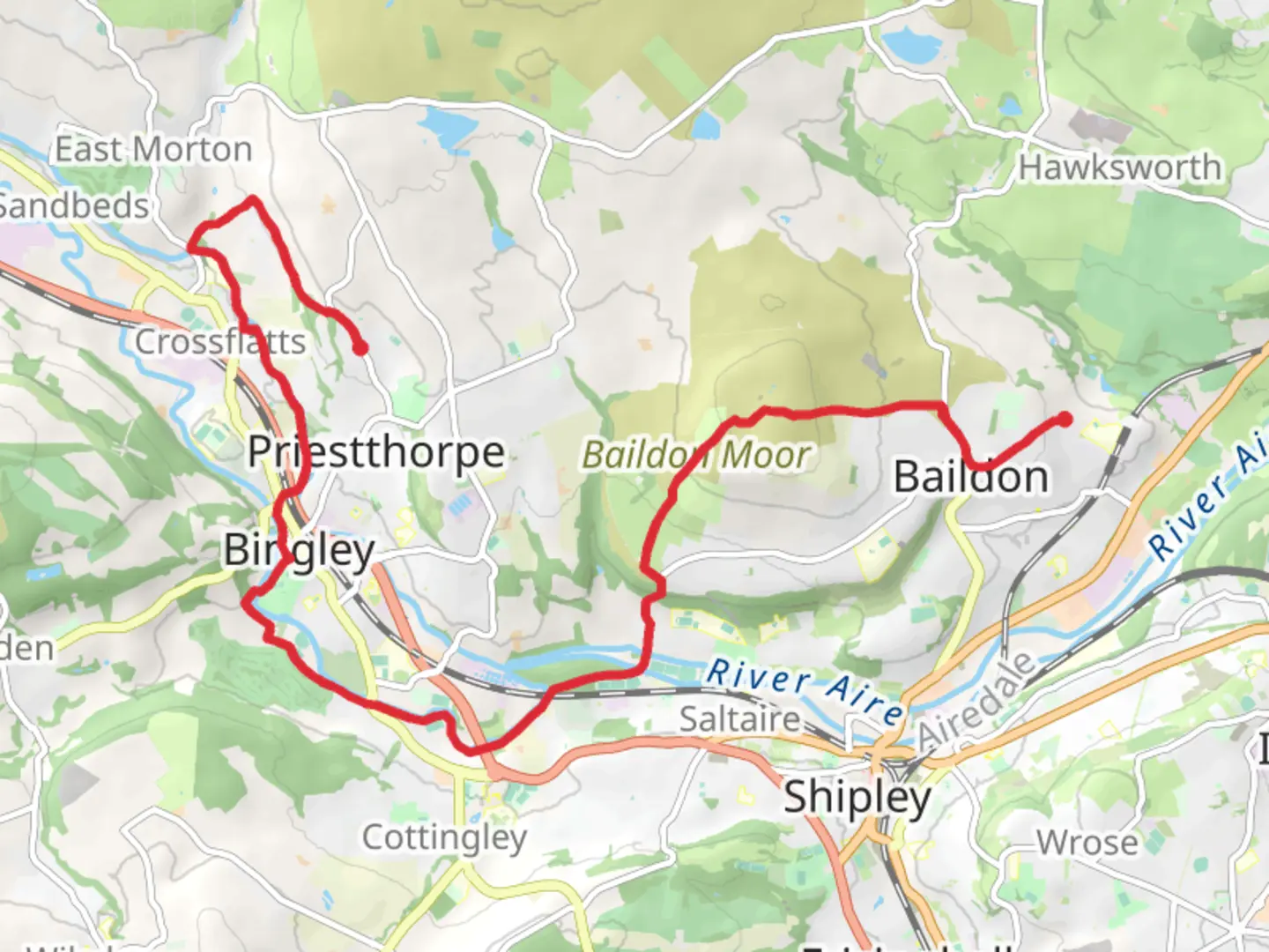 An image depicting the trail Welcome Way Day 3 and its surrounding area.