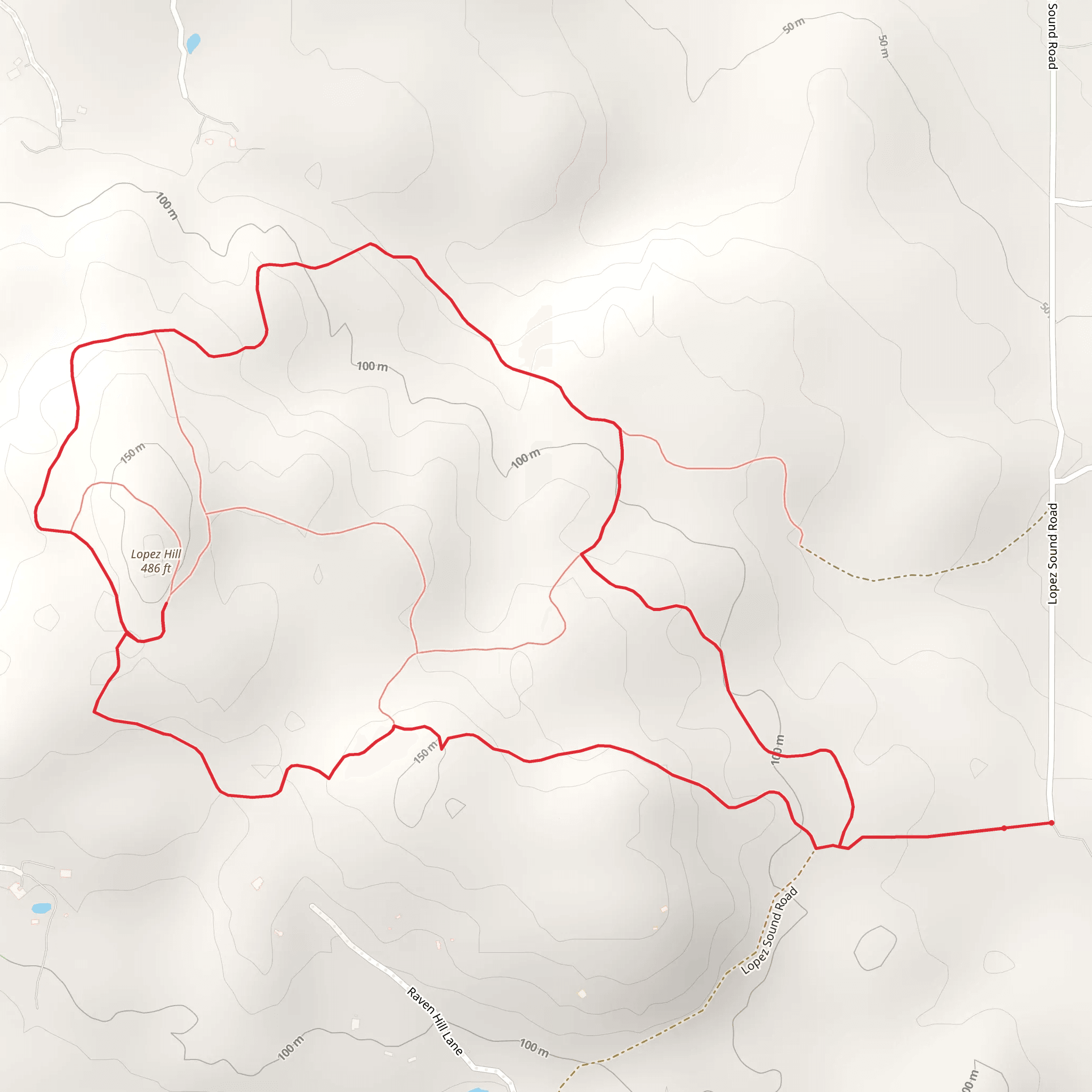 Lopez Hill Loop mobile static map