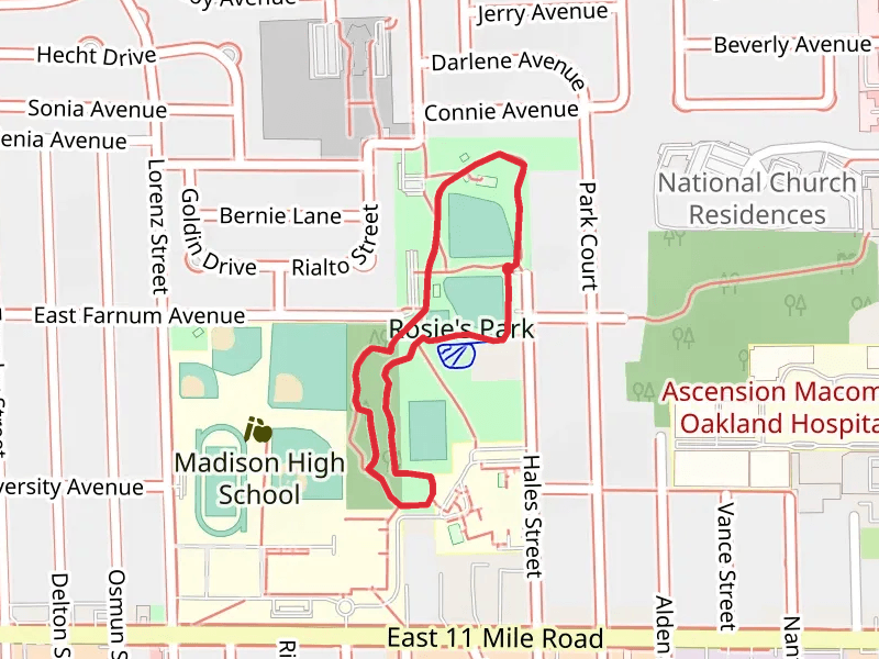 Rosie's Park and Madison Woods Loop