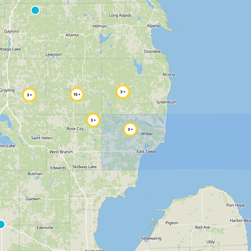 Iosco County Static Map