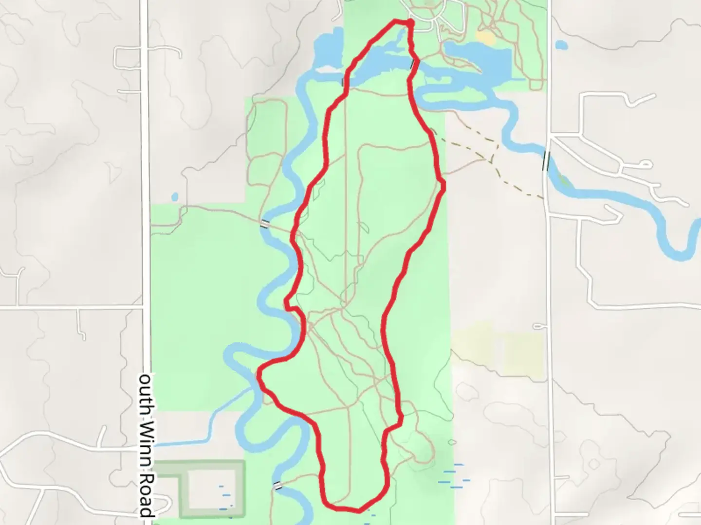 An image depicting the trail Chippewa River - Deerfield Nature Park Loop and its surrounding area.