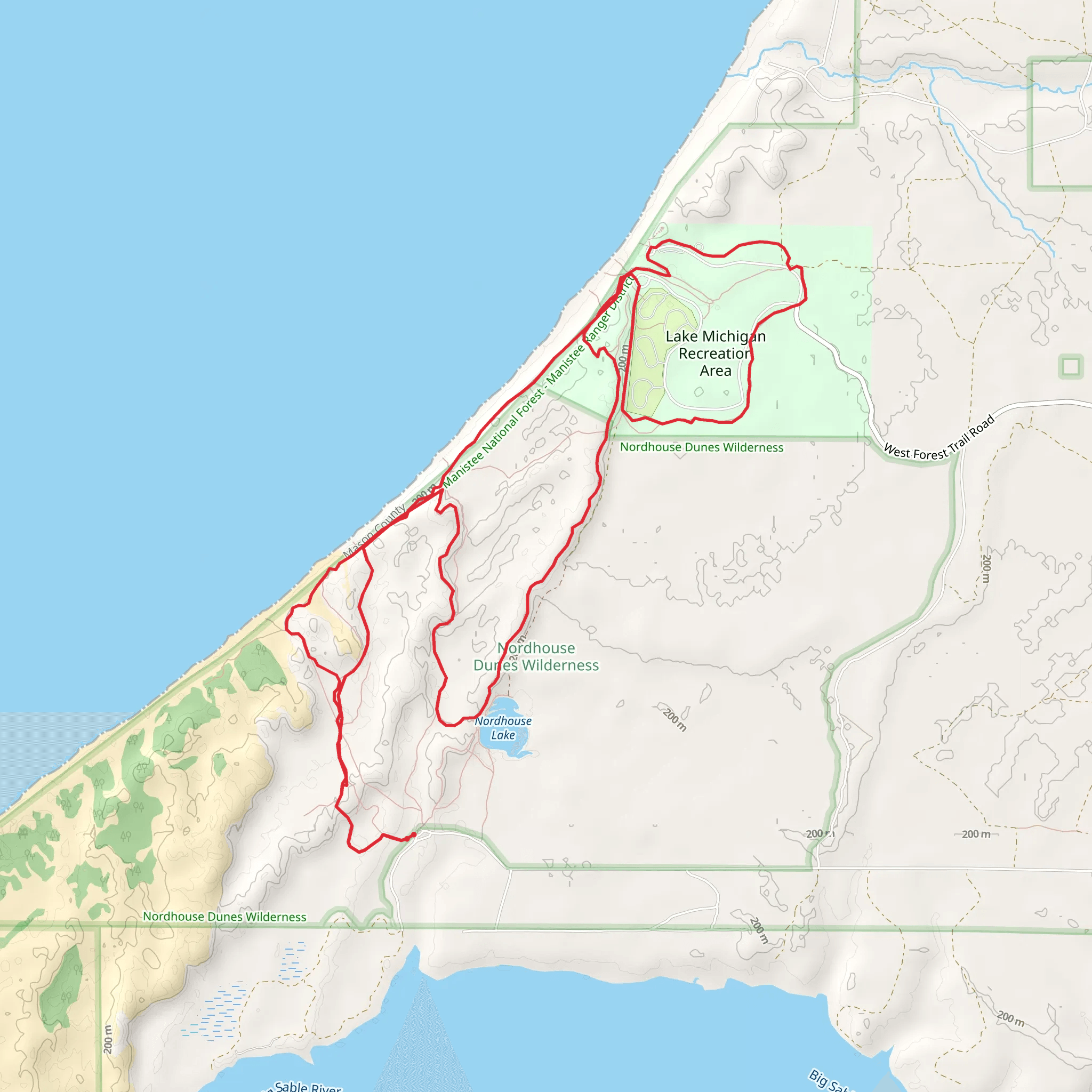 Nordhouse Dunes mobile static map