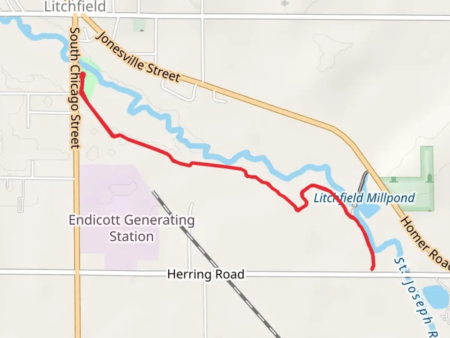 An image depicting the trail Litchfield Nature Trail - Fireman's Park and its surrounding area.