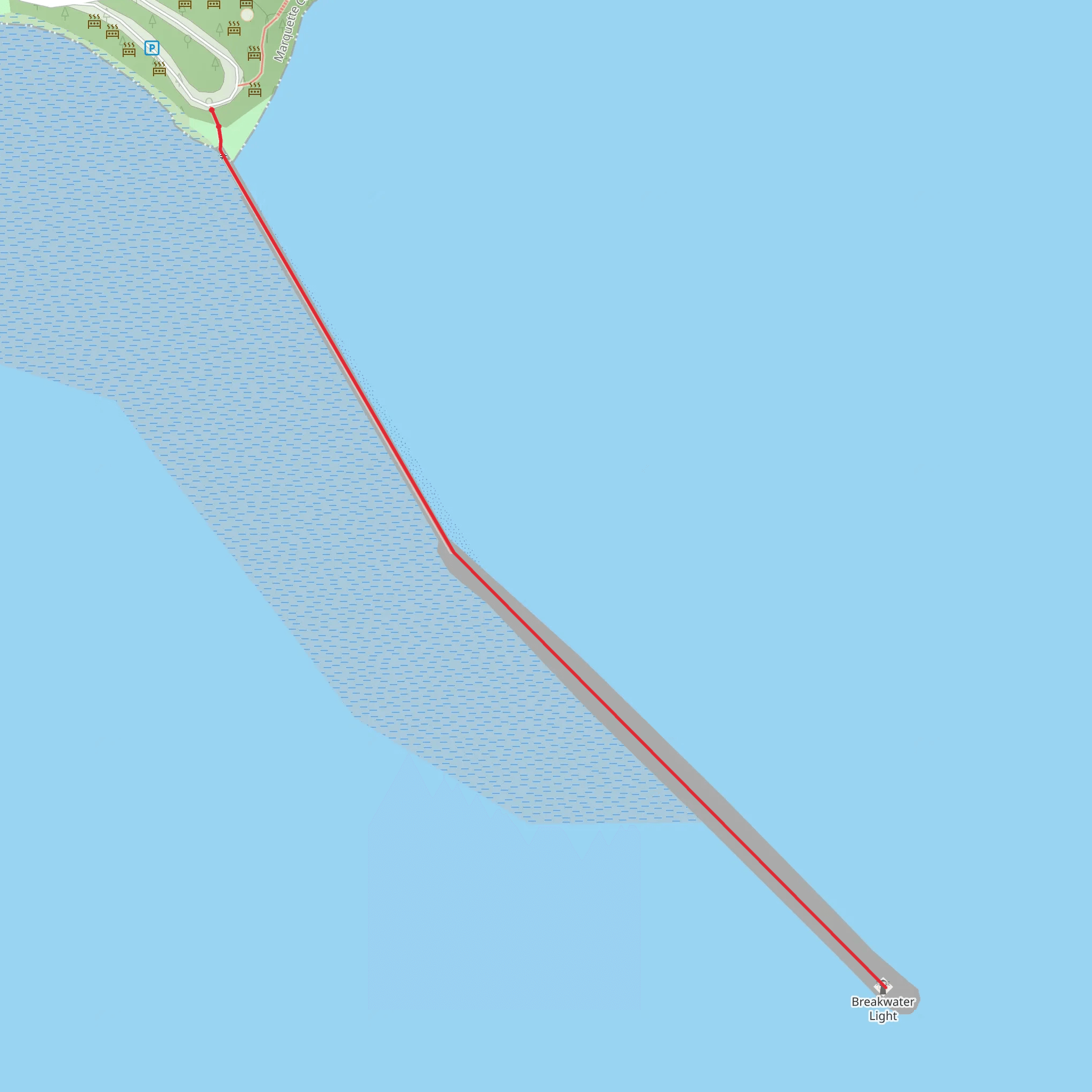 Peter White Drive mobile static map