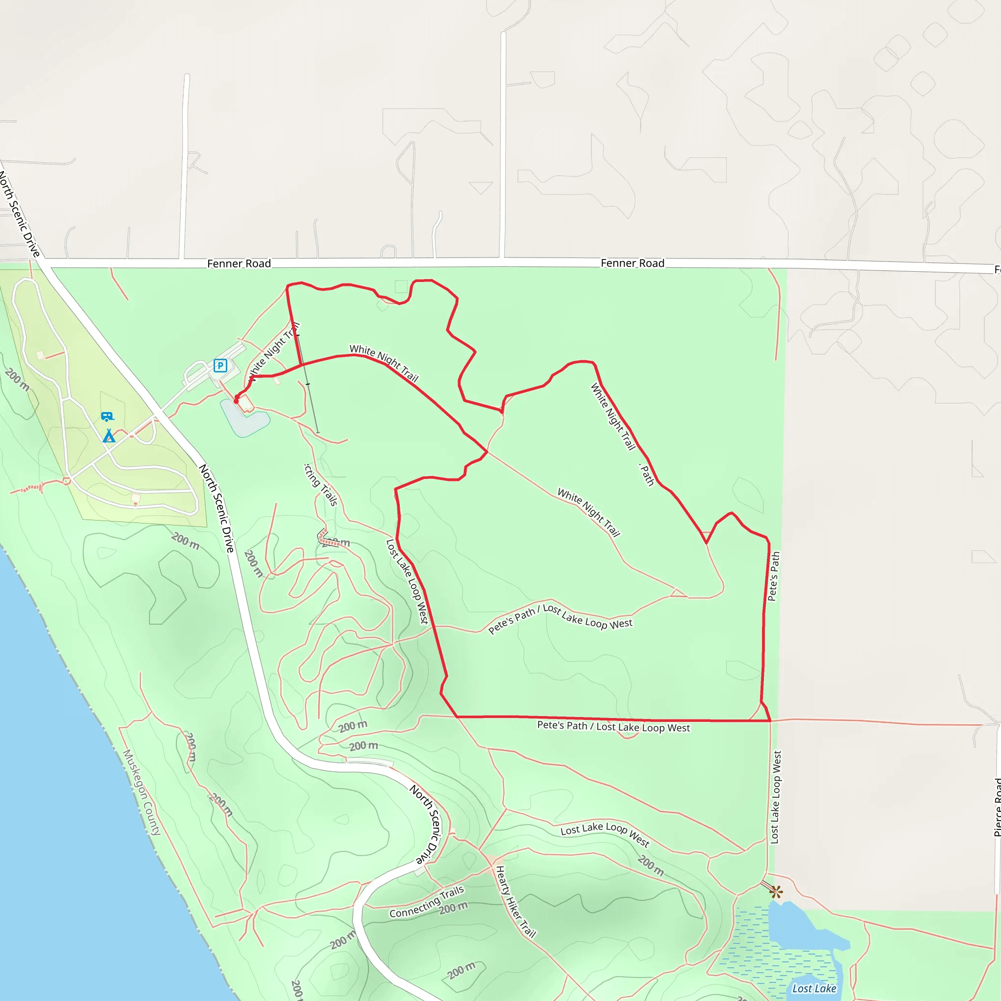 North Scenic Drive Loop - East mobile static map