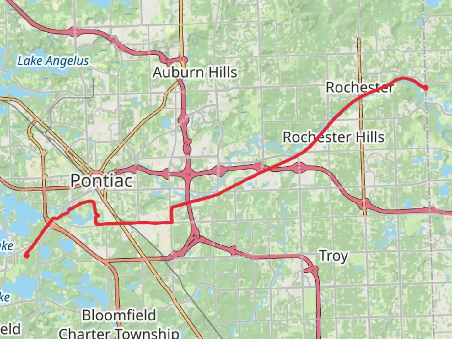 An image depicting the trail Clinton River Trail and its surrounding area.